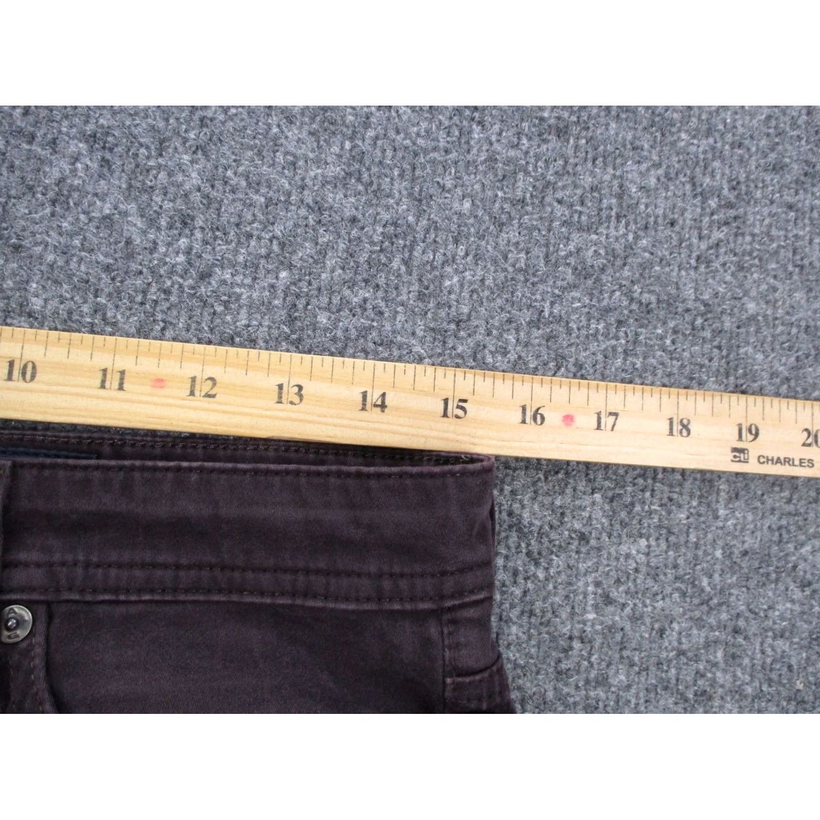 Vintage AG Adriano Goldschmied Jeans Mens 30 X 32 Purple Knit 5-Pocket Straight Vintage No Size US 30 / EU 46 - 6 Thumbnail