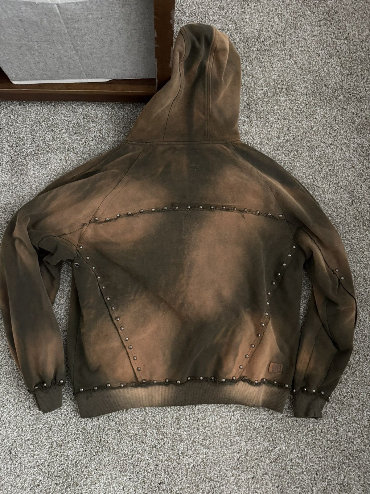 Menace Menace Stud Zip-Up Hoodie Faded Green Size Large Size US L / EU 52-54 / 3 - 2 Thumbnail