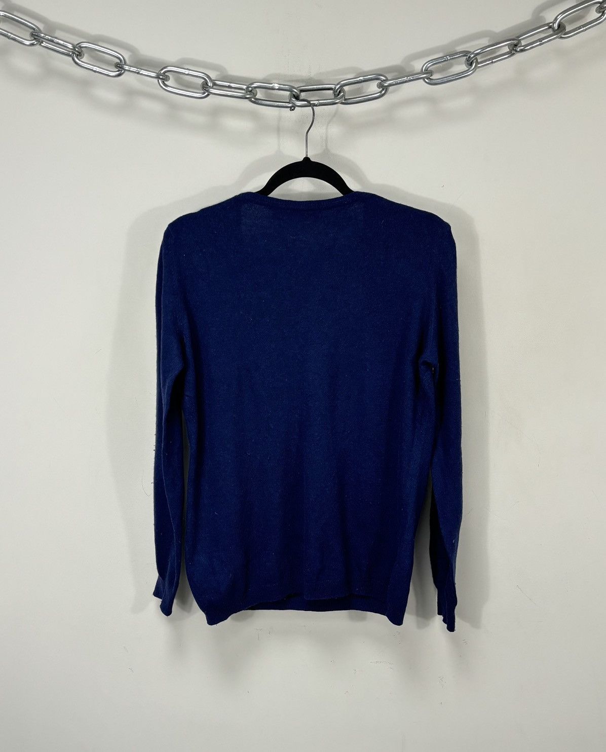 Love Moschino Love Moschino Women’s Heart Logo Blue Wool Cashmere Sweater Size M / US 6-8 / IT 42-44 - 12 Thumbnail