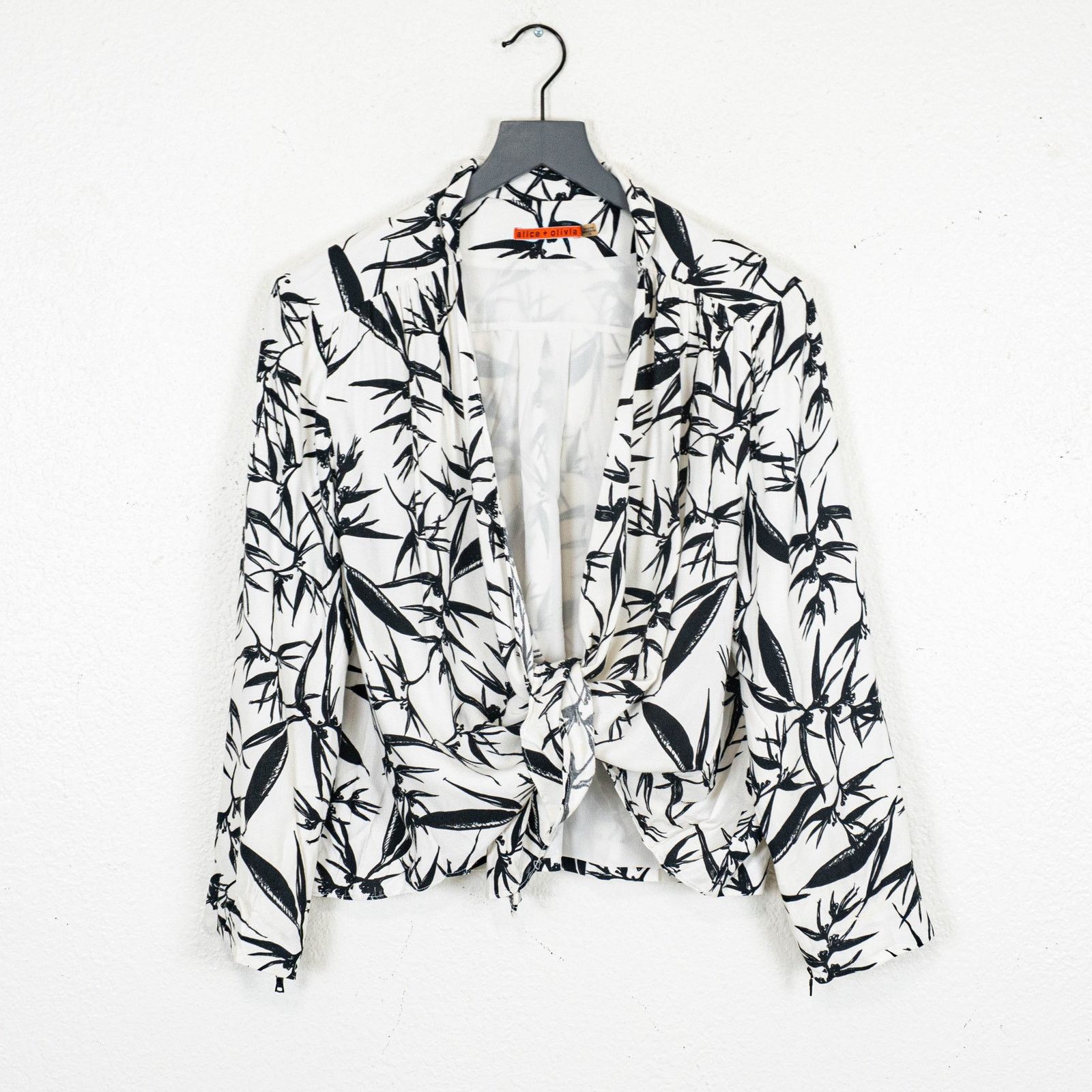 Alice + Olivia Alice + Olivia Botanical ink Open Front Kimono Jacket Top Size L / US 10 / IT 46 - 7 Thumbnail