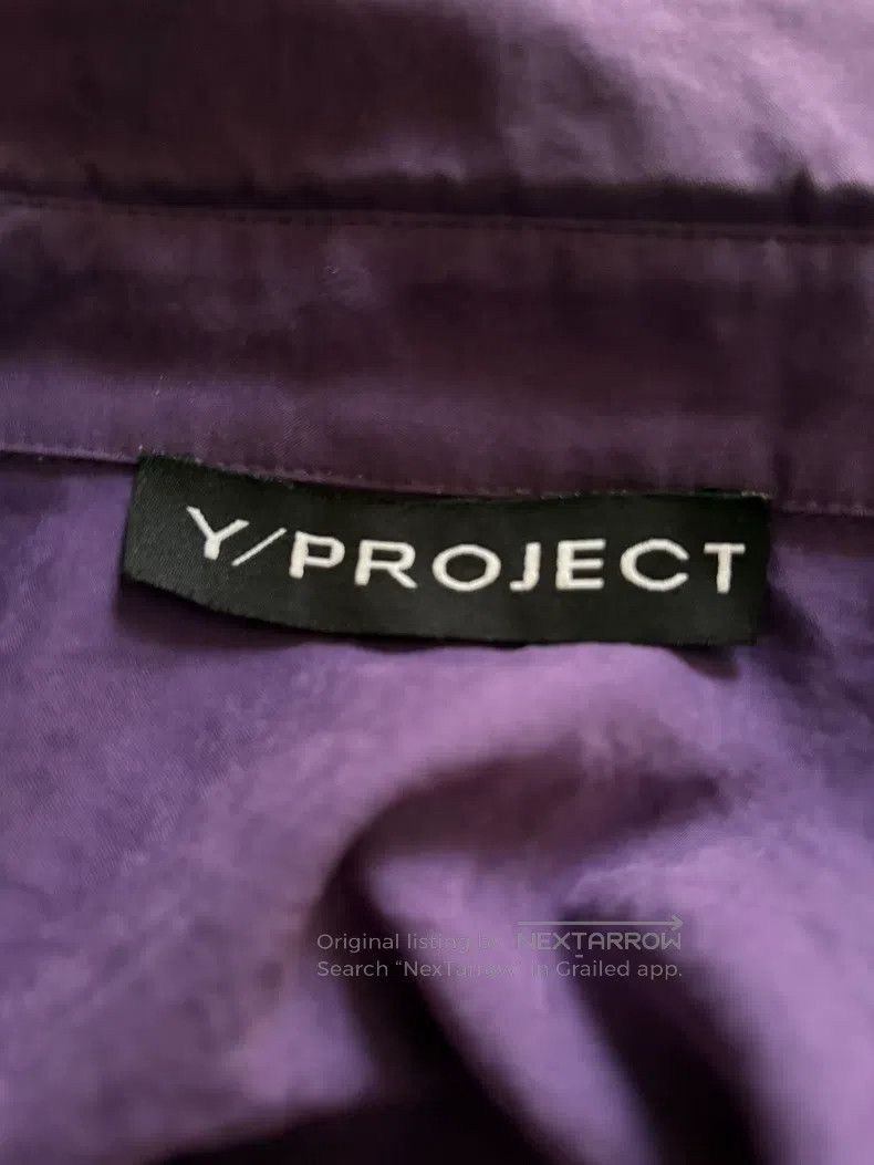Y/Project Y/PROJECT Size M Double zipper pleated lapel purple shirt l Size US M / EU 48-50 / 2 - 3 Thumbnail