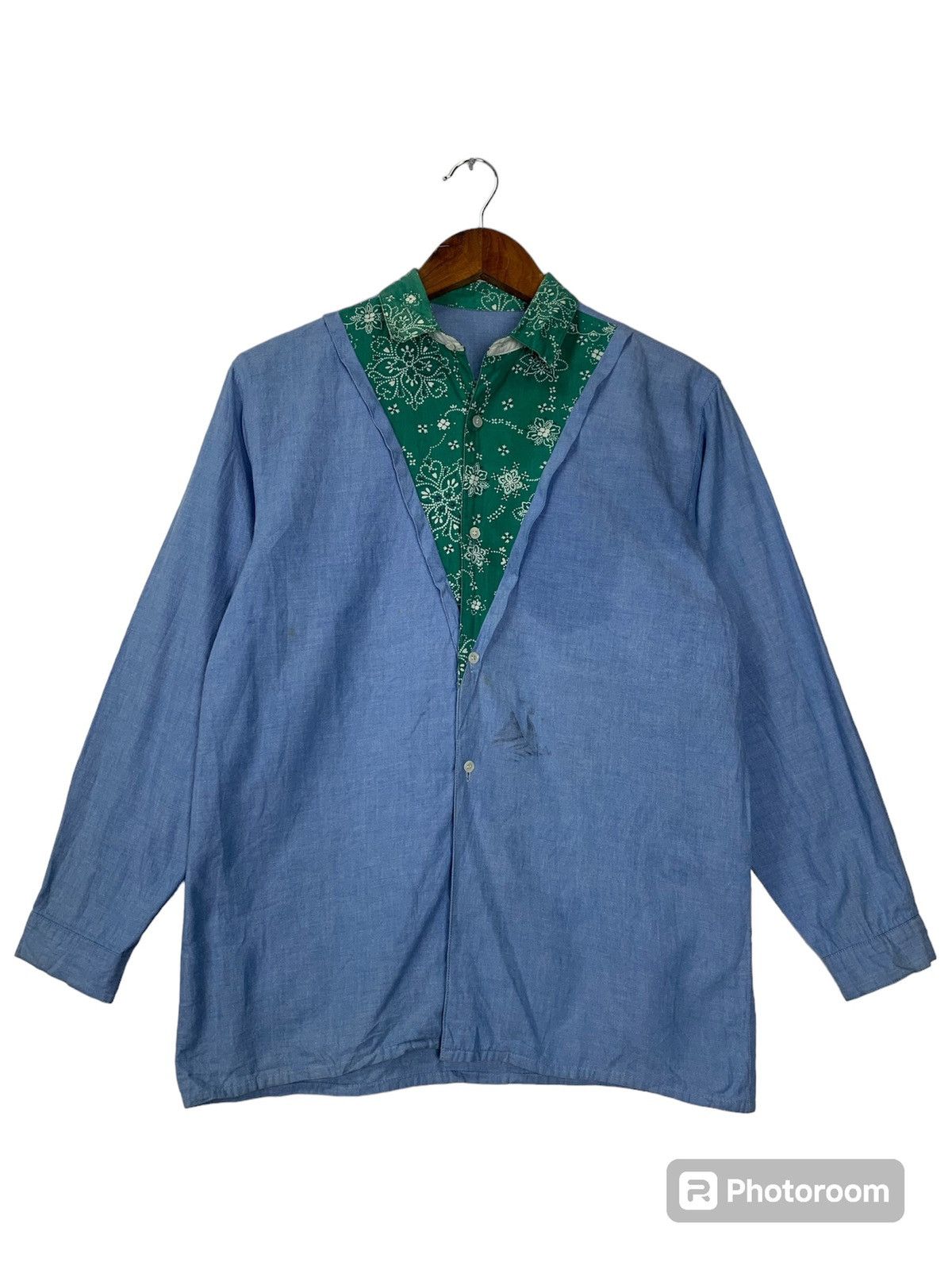 Japanese Brand Vintage Denim Button up Size US S / EU 44-46 / 1 - 1 Thumbnail