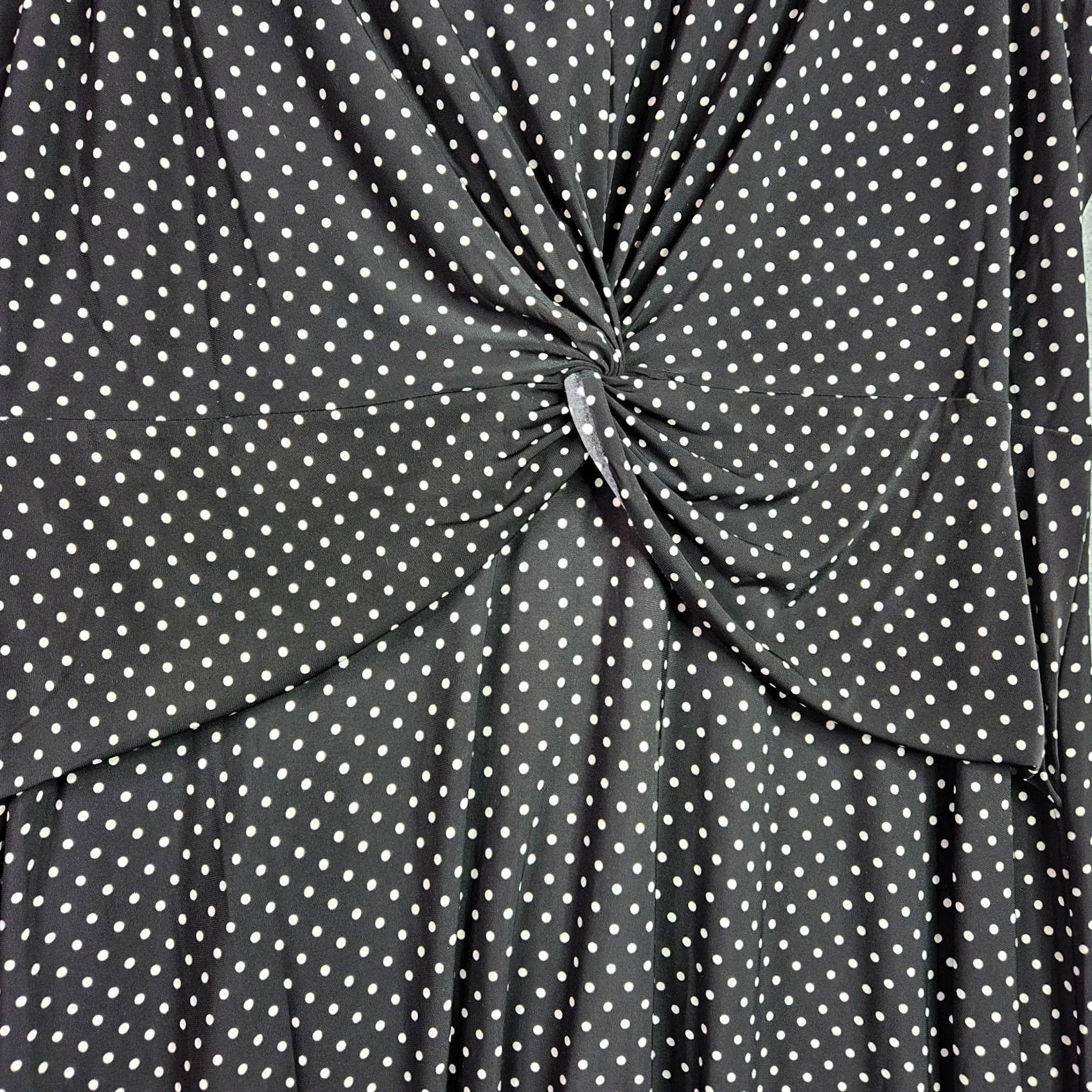 Ralph Lauren Lauren Ralph Lauren Dress Women’s 18W Black White Polka Dot Midi Twist Front Size XXL / US 16-18 / IT 52-54 - 4 Thumbnail
