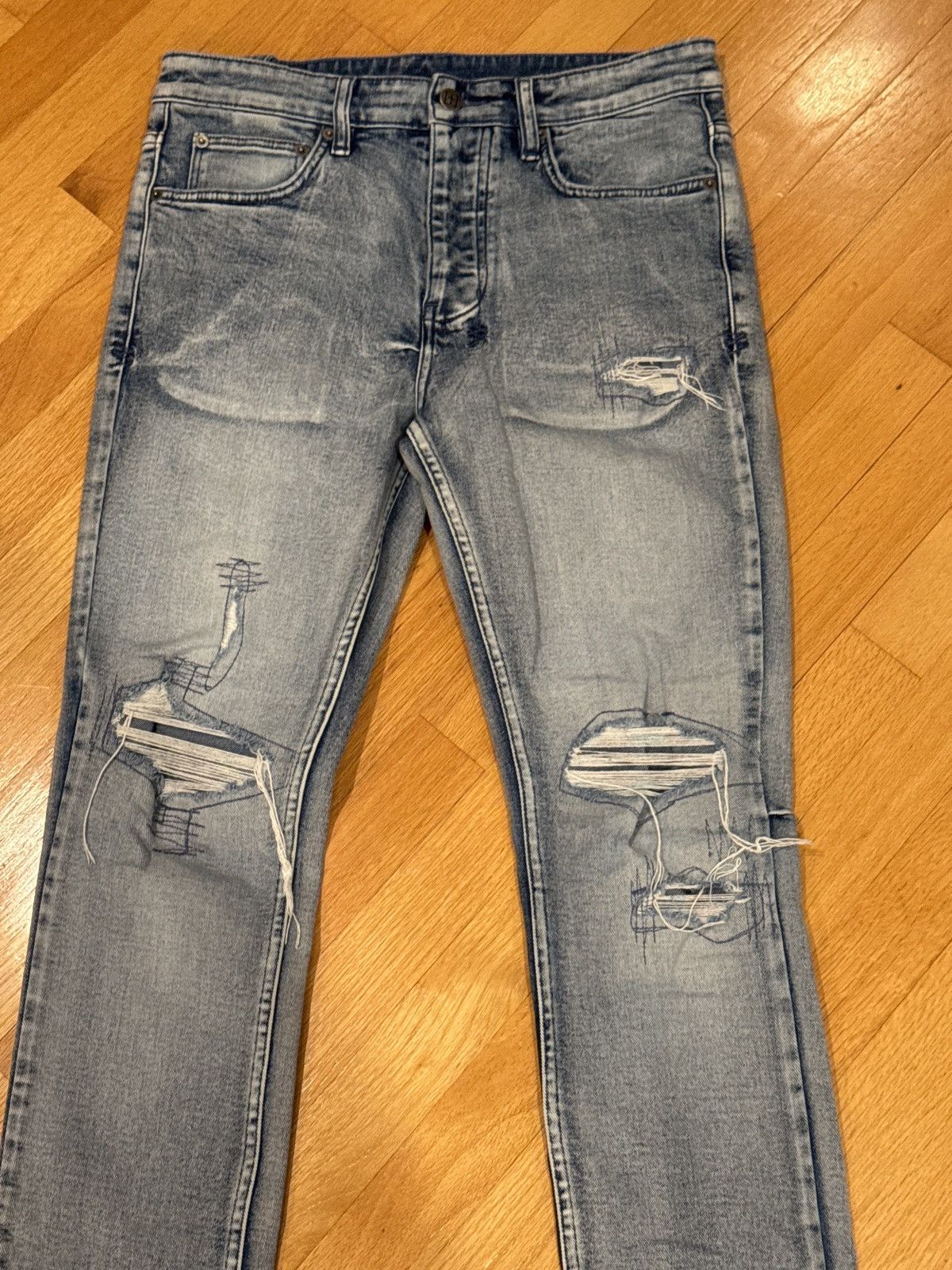 Ksubi Ksubi Chitch Rekovery Light Wash Denim Size US 31 - 3 Thumbnail