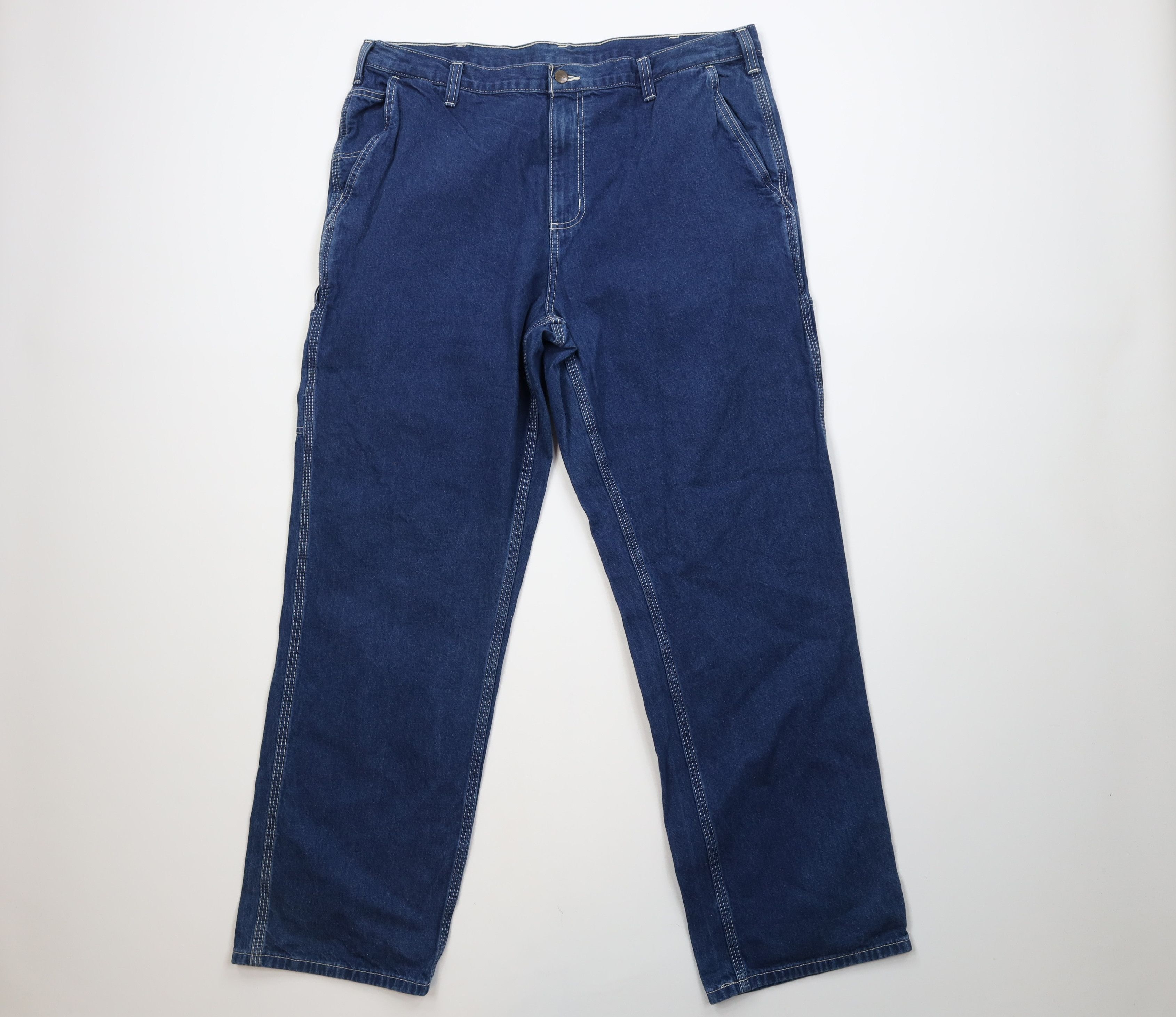 Carhartt Vintage Y2K Carhartt Wide Leg Dungaree Denim Jeans Cotton Size US 38 / EU 54 - 1 Thumbnail