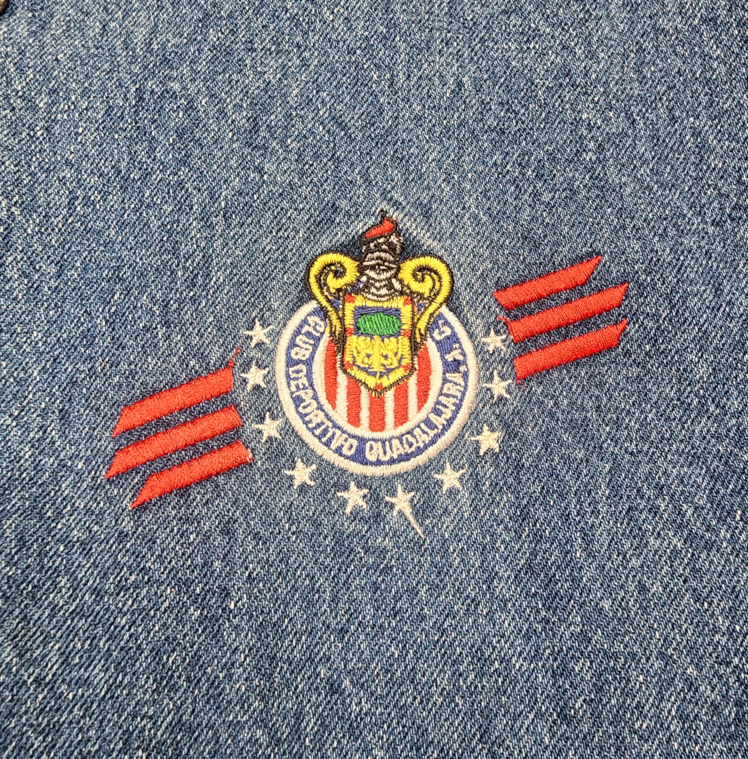 Vintage Vintage Guadalajara Chivas soccer denim varsity jacket Size US M / EU 48-50 / 2 - 4 Thumbnail