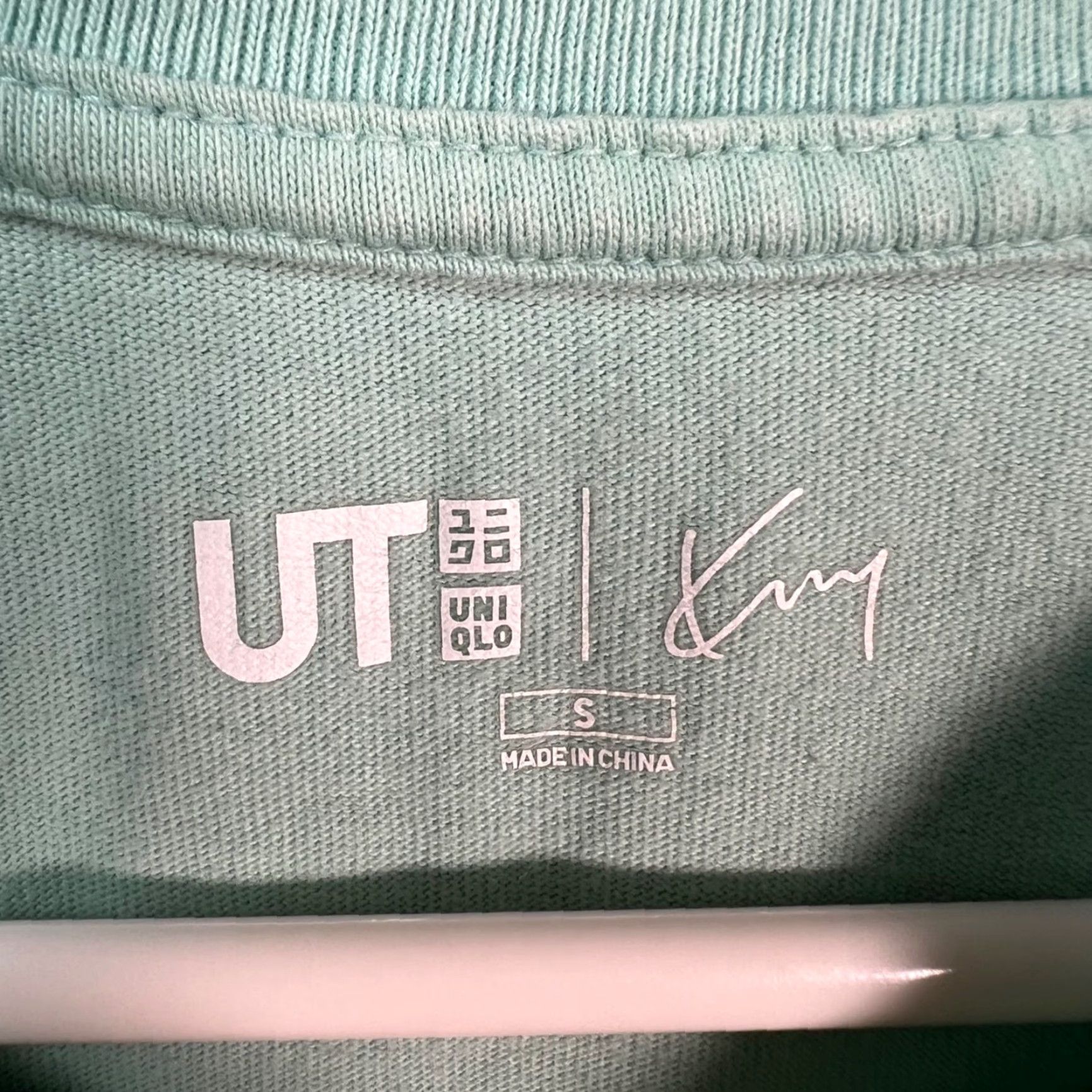 Uniqlo Uniqlo UT x Kenny Wong Womens Size Small Mint Green T-Shirt Wave Of The Future Short Sleeve Crew Neck Cotton Size S / US 4 / IT 40 - 3 Thumbnail