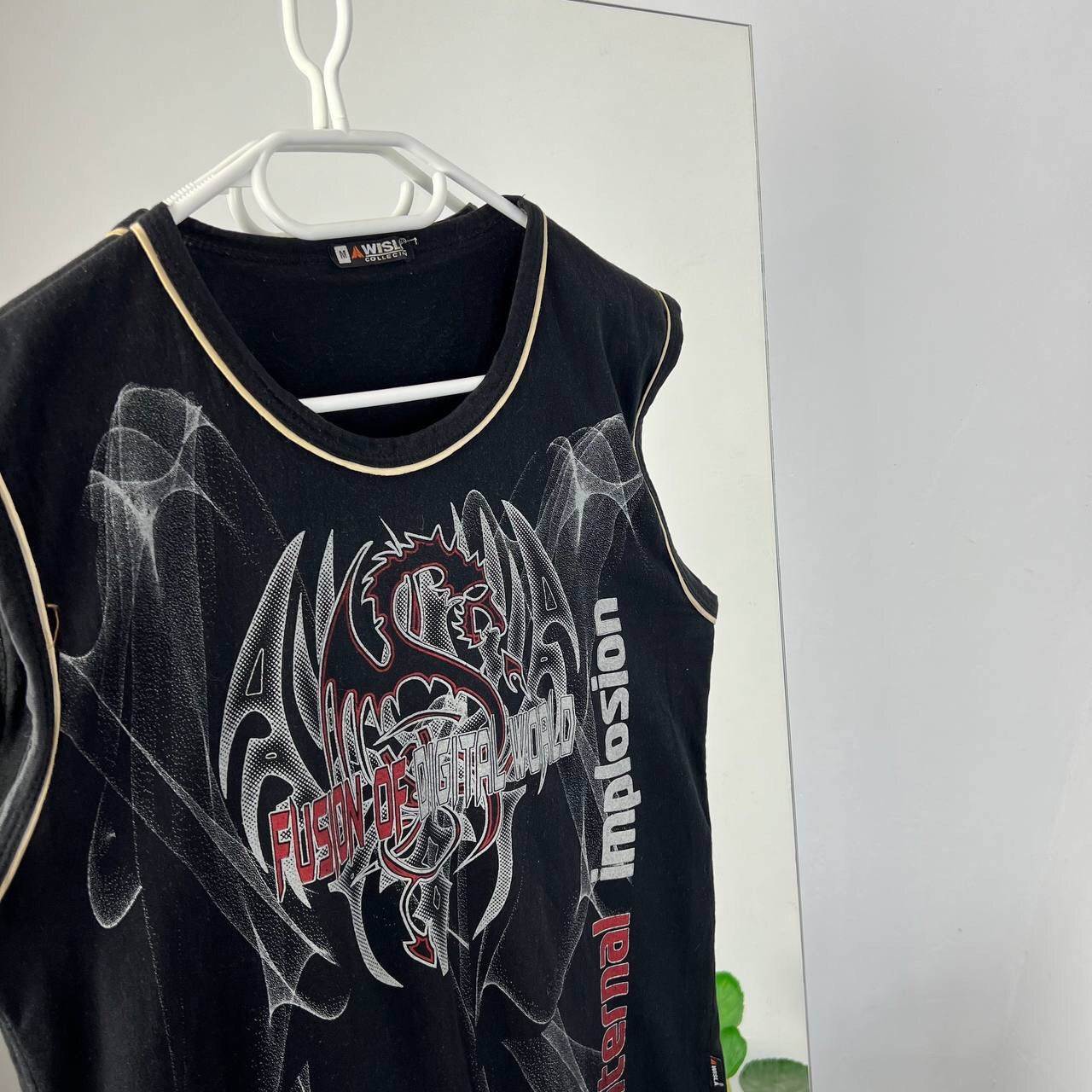 Vintage 90s Dragon Japanese Vintage Tribal Y2k Tee Tank Top Rock Size US M / EU 48-50 / 2 - 2 Thumbnail
