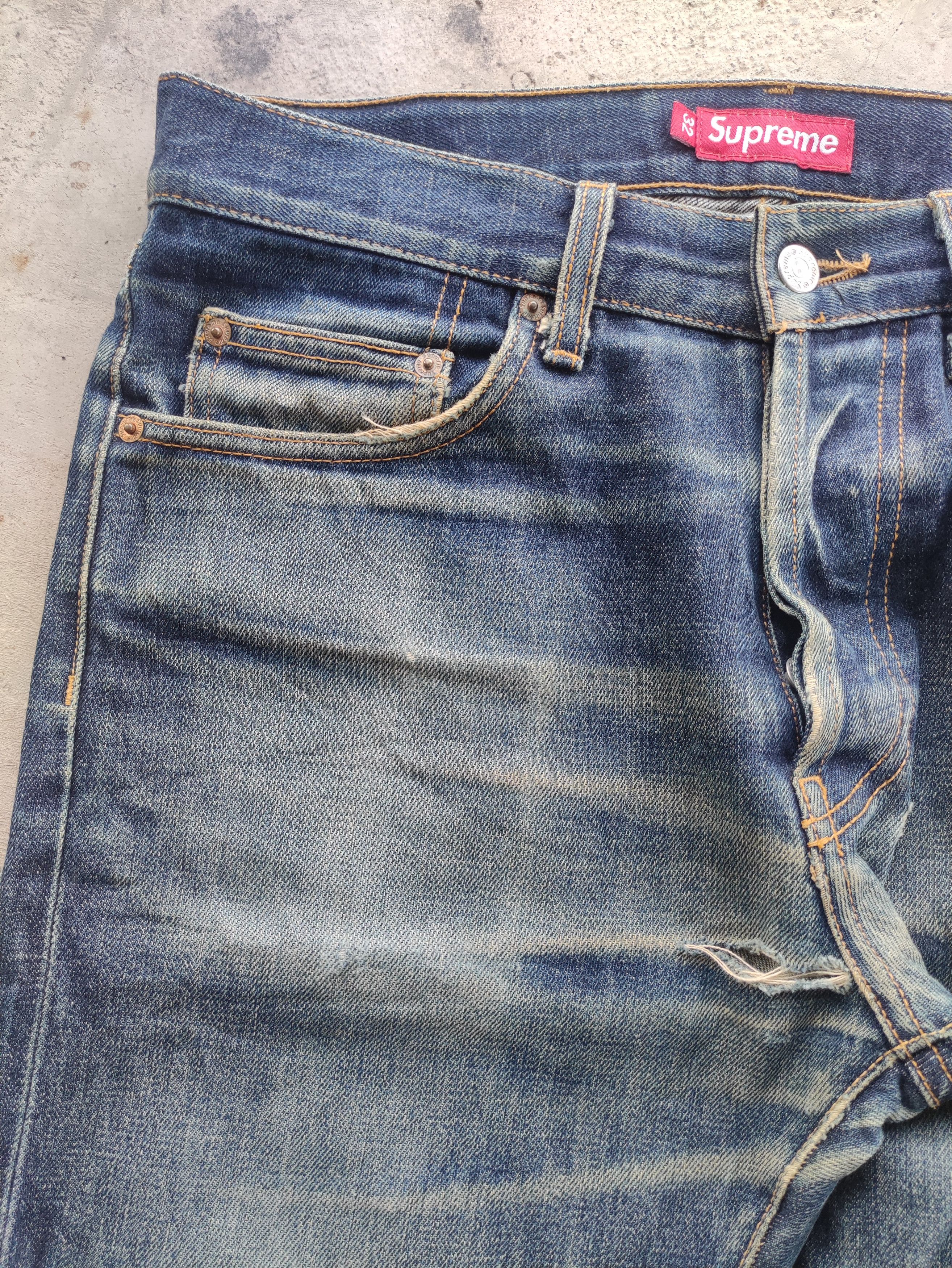 Supreme Vintage Supreme Button Selvedge Distressed Rusty Denim Size US 34 / EU 50 - 7 Thumbnail