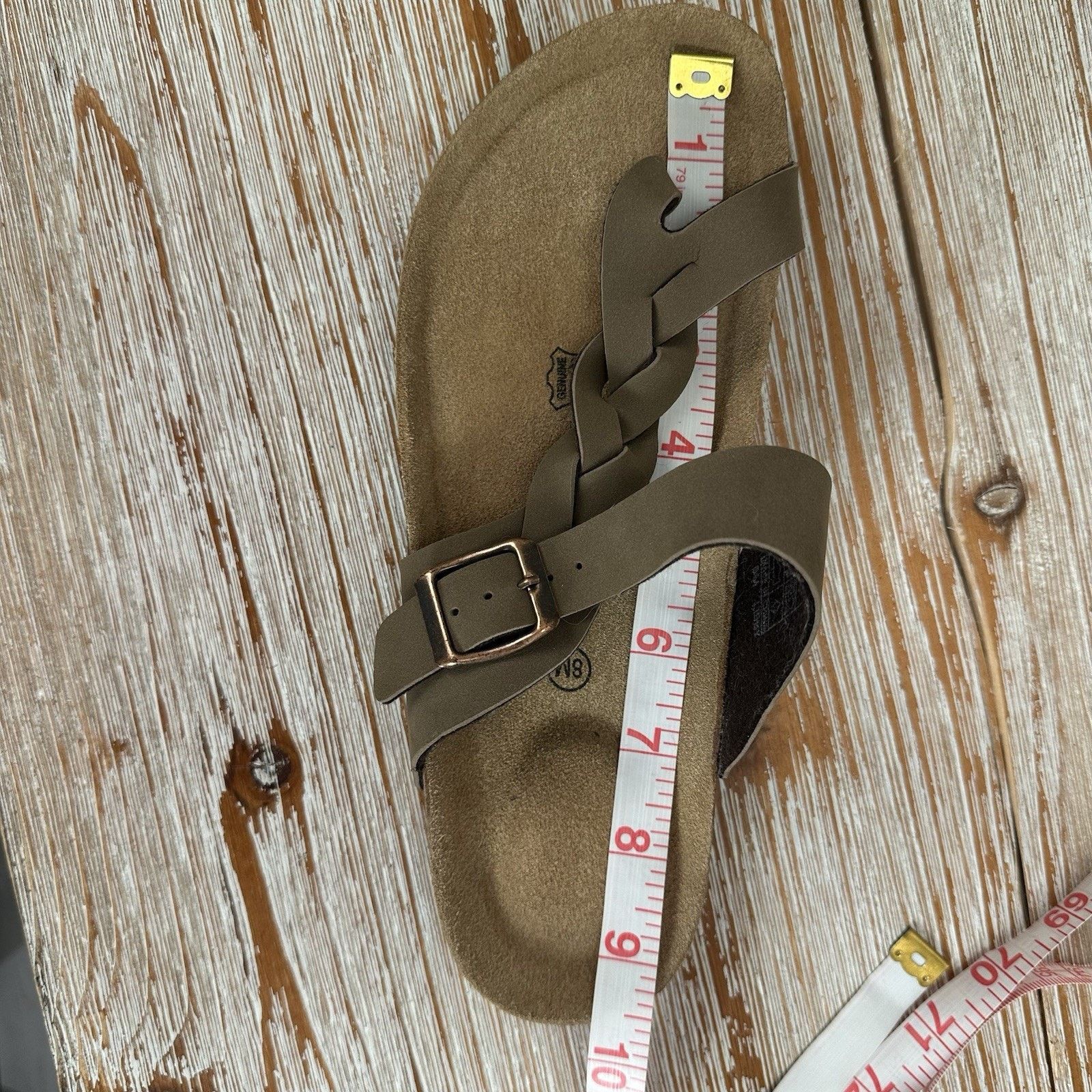 Other Cushionaire Libby Taupe Braided Slip-On Sandals Women’s 8M Size US 8 / IT 38 - 11 Thumbnail