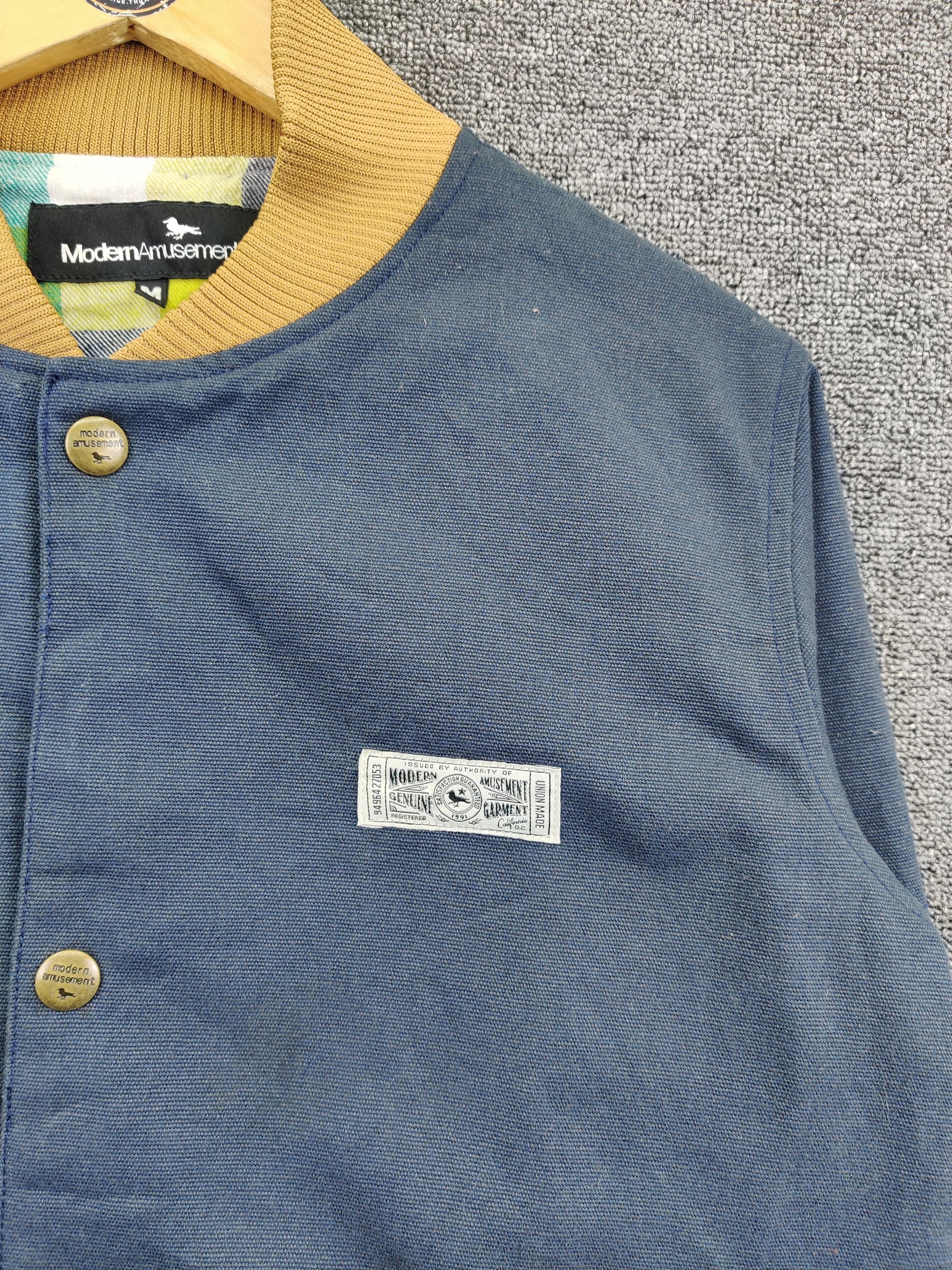 Japanese Brand Vintage Modern Amusement Plaid Lined Denim Jacket Size US M / EU 48-50 / 2 - 8 Thumbnail