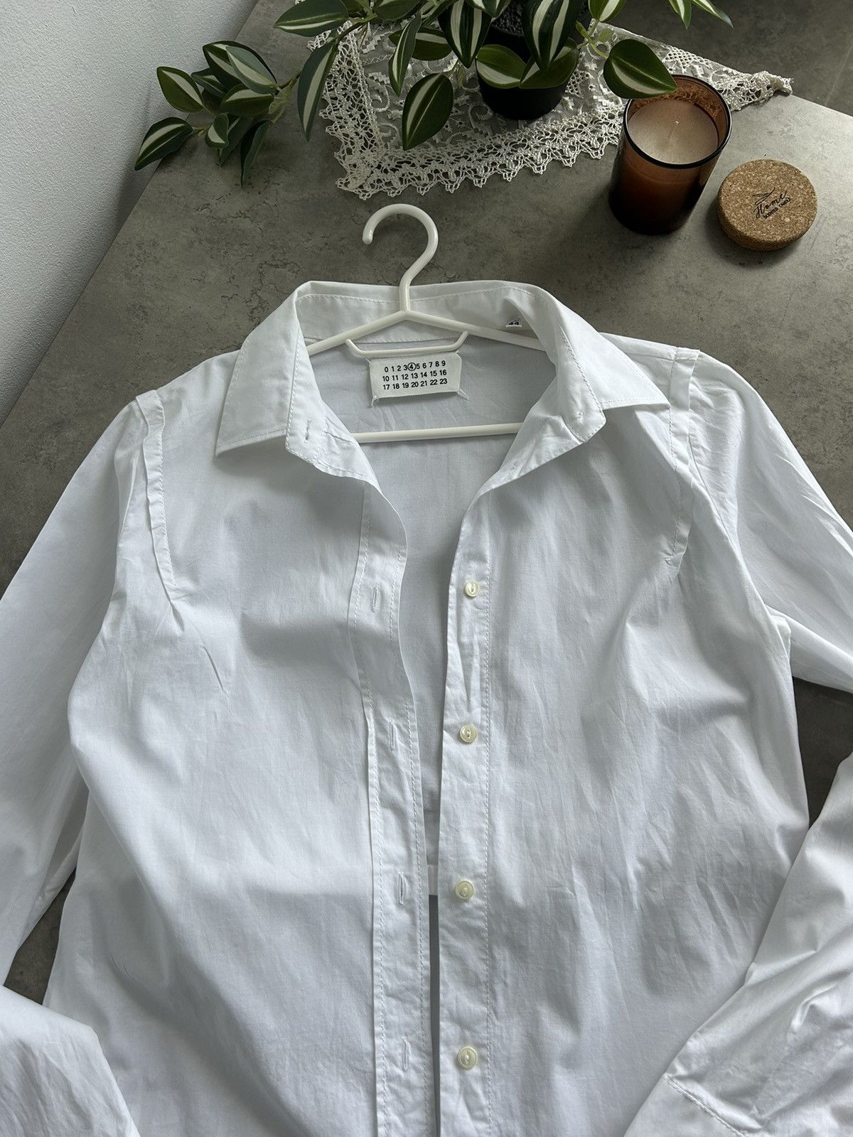 Maison Margiela Maisonmargiela women’s white button down top shirt Size L / US 10 / IT 46 - 3 Thumbnail