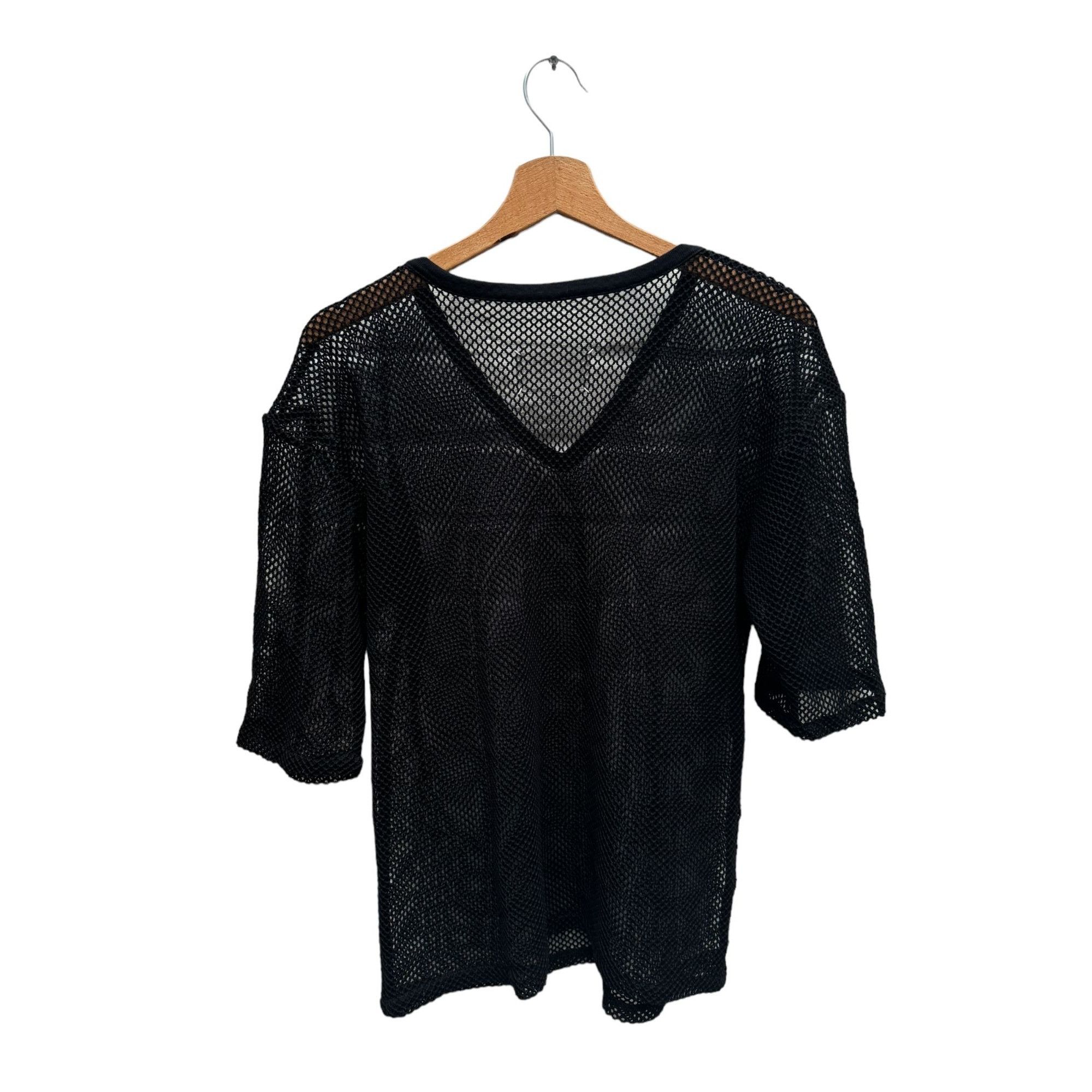 Maison Margiela Black Nylon Mesh T-shirt Size US S / EU 44-46 / 1 - 4 Thumbnail