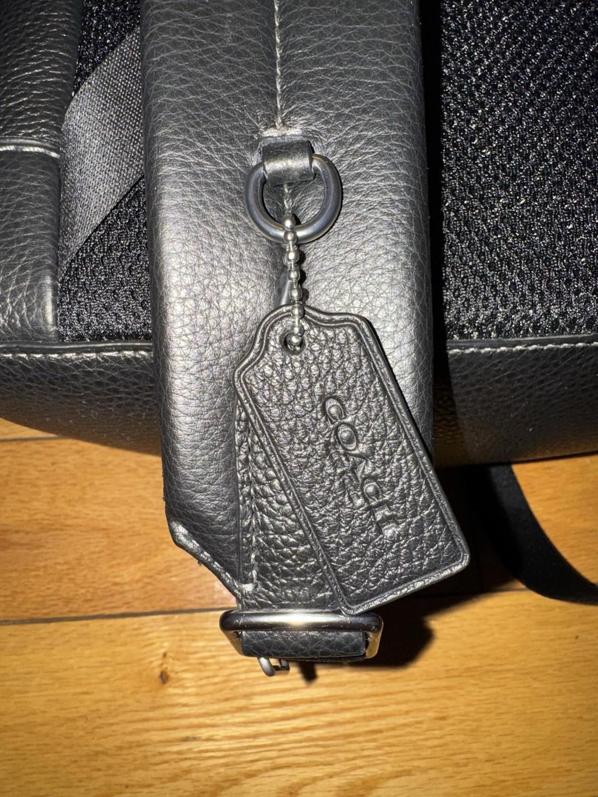 Coach NWT Coach Warner Laptop Black Leather Backpack $700!! MSRP Size ONE SIZE - 9 Thumbnail