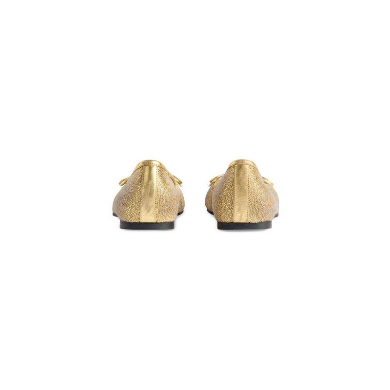 Balenciaga o1tr1nto0326 Leopold Ballerina in Gold Size US 8 / IT 38 - 5 Thumbnail