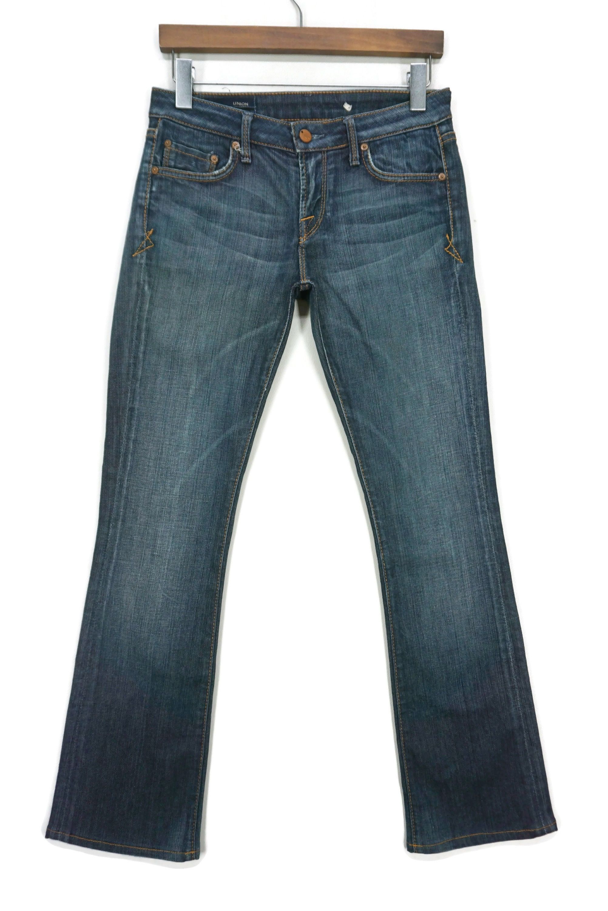 Union LA Vintage UNION Jeans W30xL30 Low-Rise Bootcut Flared Denim Size 26" / US 2 / IT 38 - 2 Thumbnail