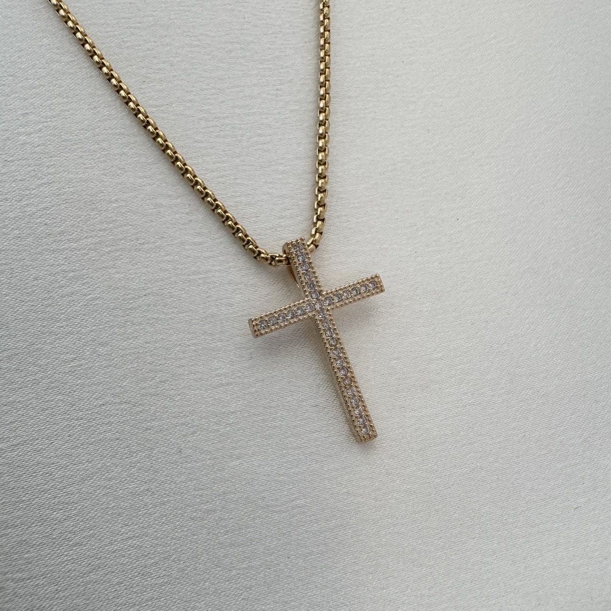 Other CZ Cross Pendant Necklace for Men Women,Hip Hop Unisex Style Size ONE SIZE - 2 Thumbnail
