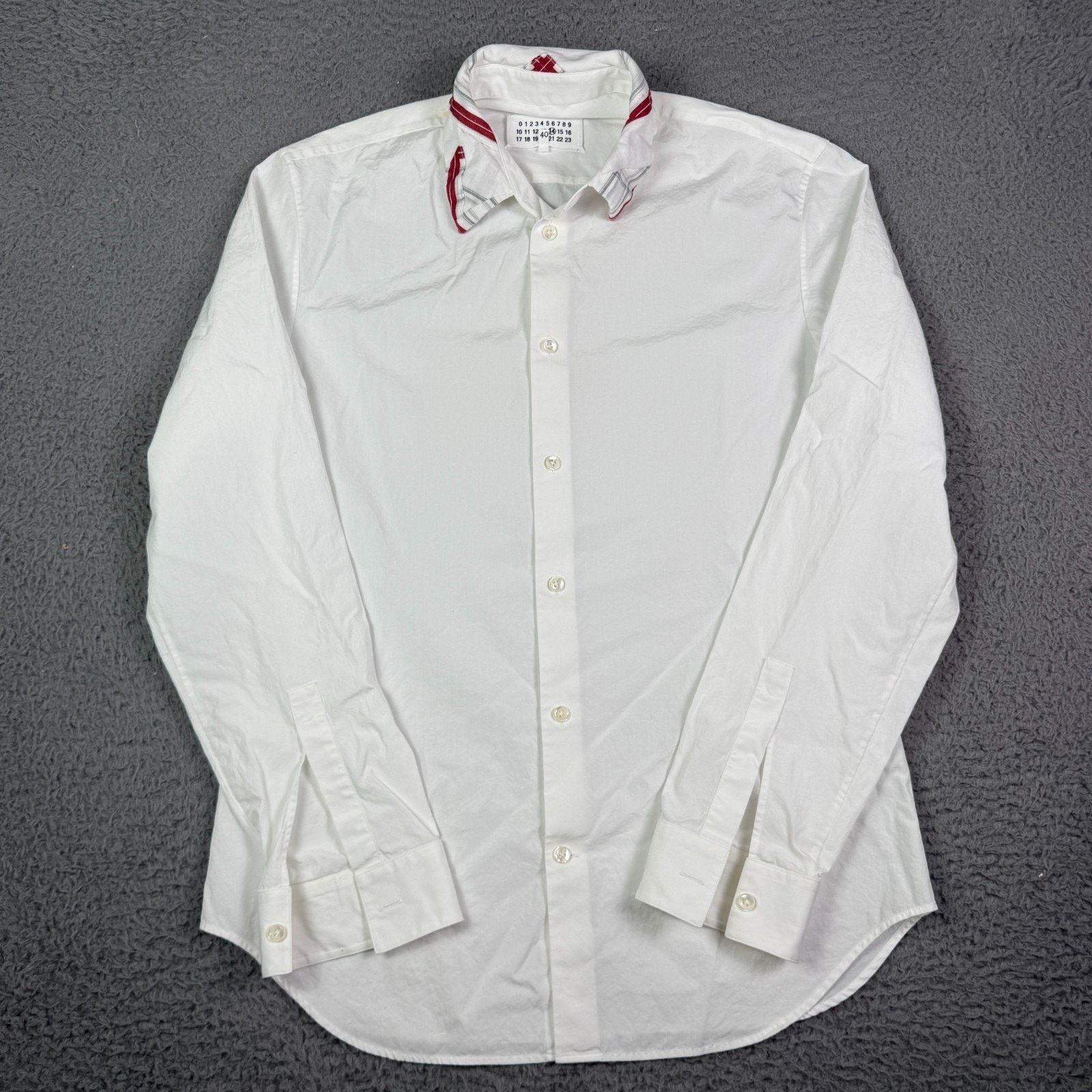 Maison Margiela Maison Margiela Button Shirt Mens 40 Patterned Collar Italy Size US S / EU 44-46 / 1 - 2 Thumbnail