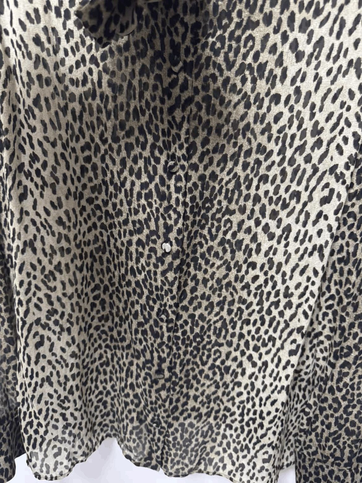 Saint Laurent Paris F36 Saint Laurent Paris by Hedi 14SS Leopard Shirt-2508 Size XS / US 0-2 / IT 36-38 - 4 Thumbnail
