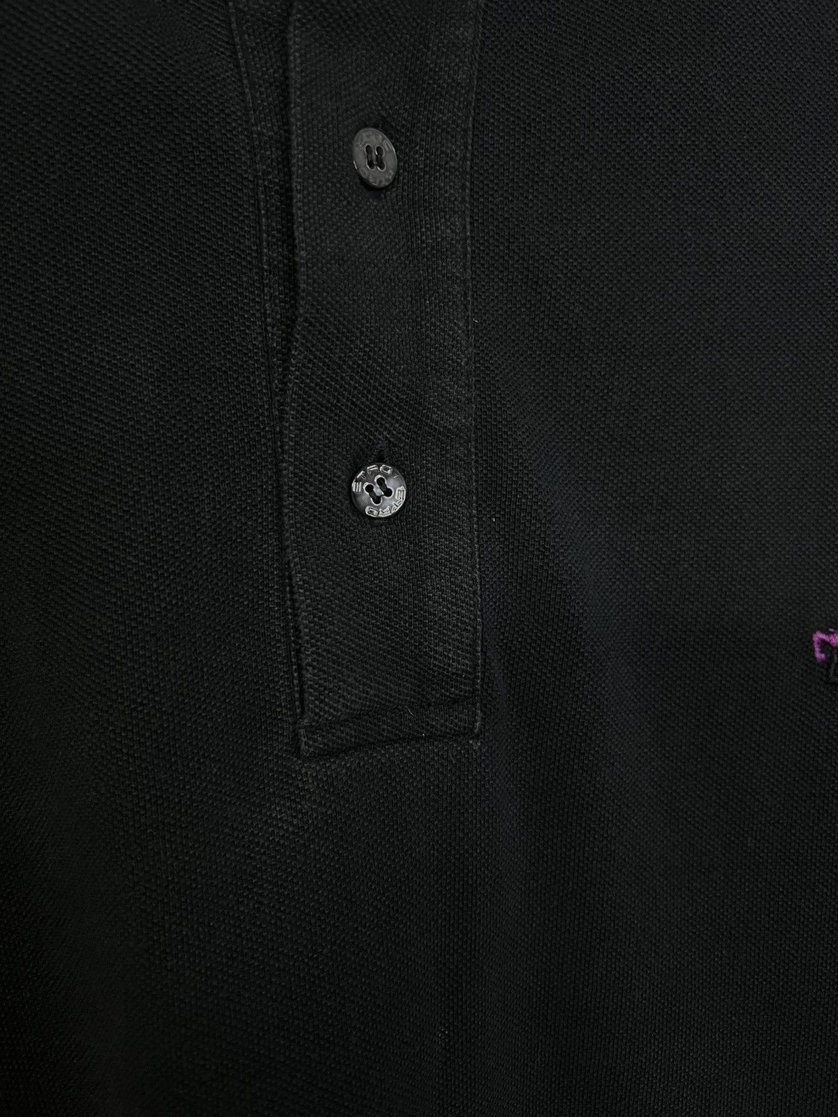 Etro Etro black pique polo shirt L cotton Size US L / EU 52-54 / 3 - 3 Thumbnail