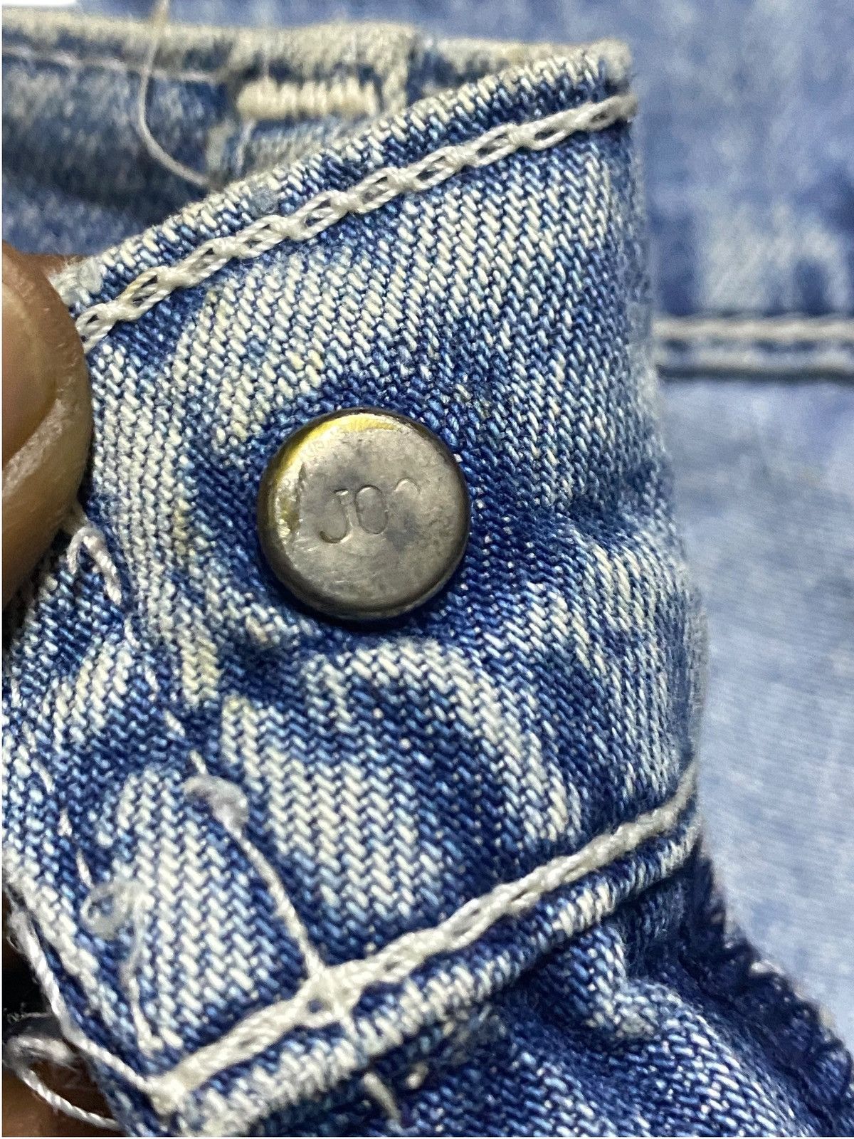 Levi's Vintage Clothing Vintage Levis Japan Big E White Tab Carpenter Baggy Jeans Size US 27 - 8 Thumbnail