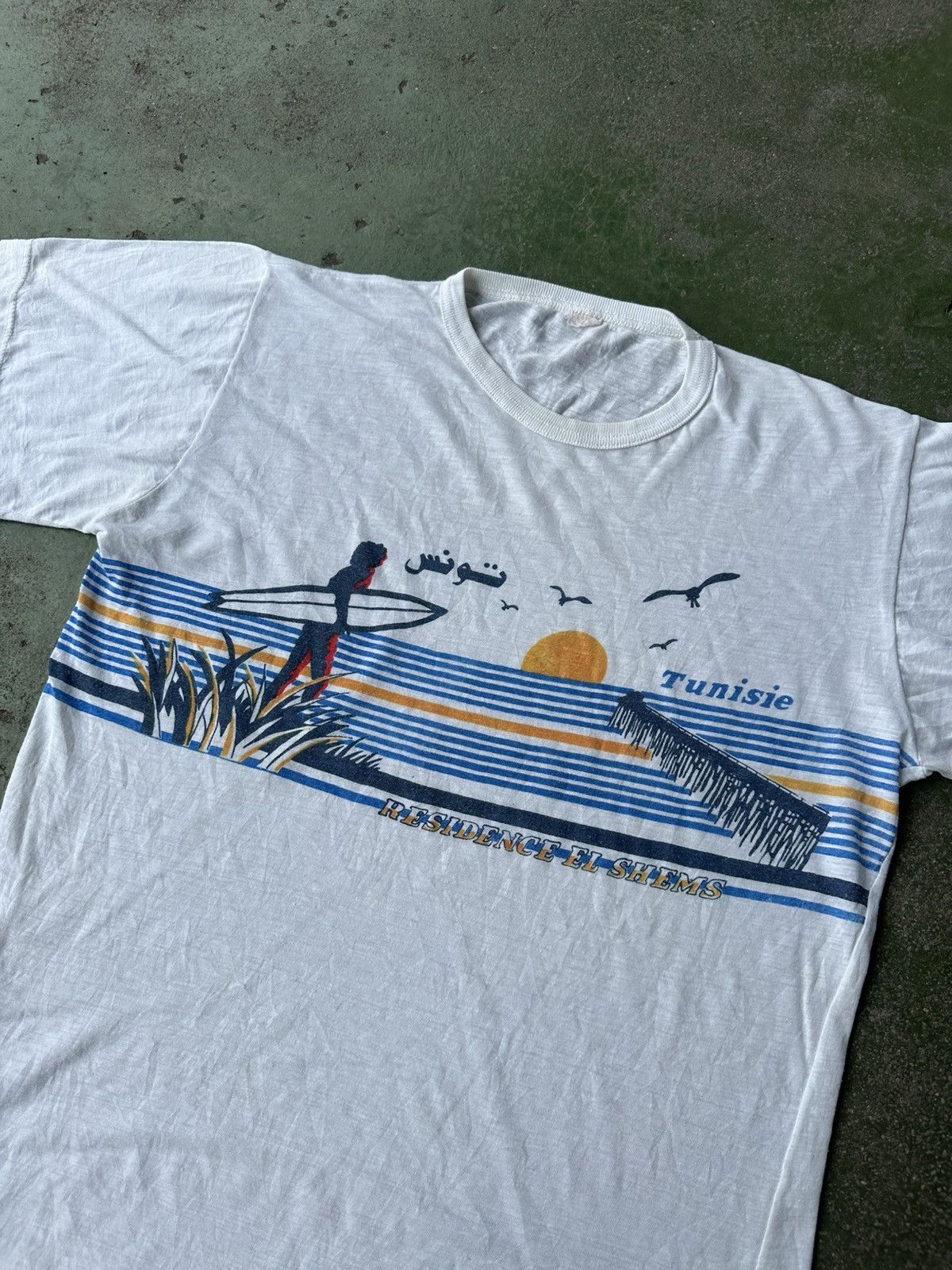 Vintage Vintage Tunisie 80s Tee Size US S / EU 44-46 / 1 - 2 Thumbnail