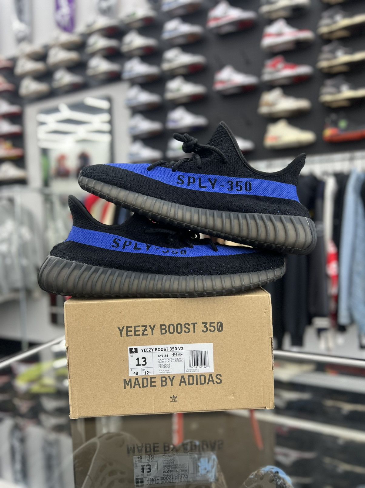 Adidas ADIDAS YEEZY BOOST 350 V2 DAZZLING BLUE Size US 13 / EU 46 - 2 Thumbnail