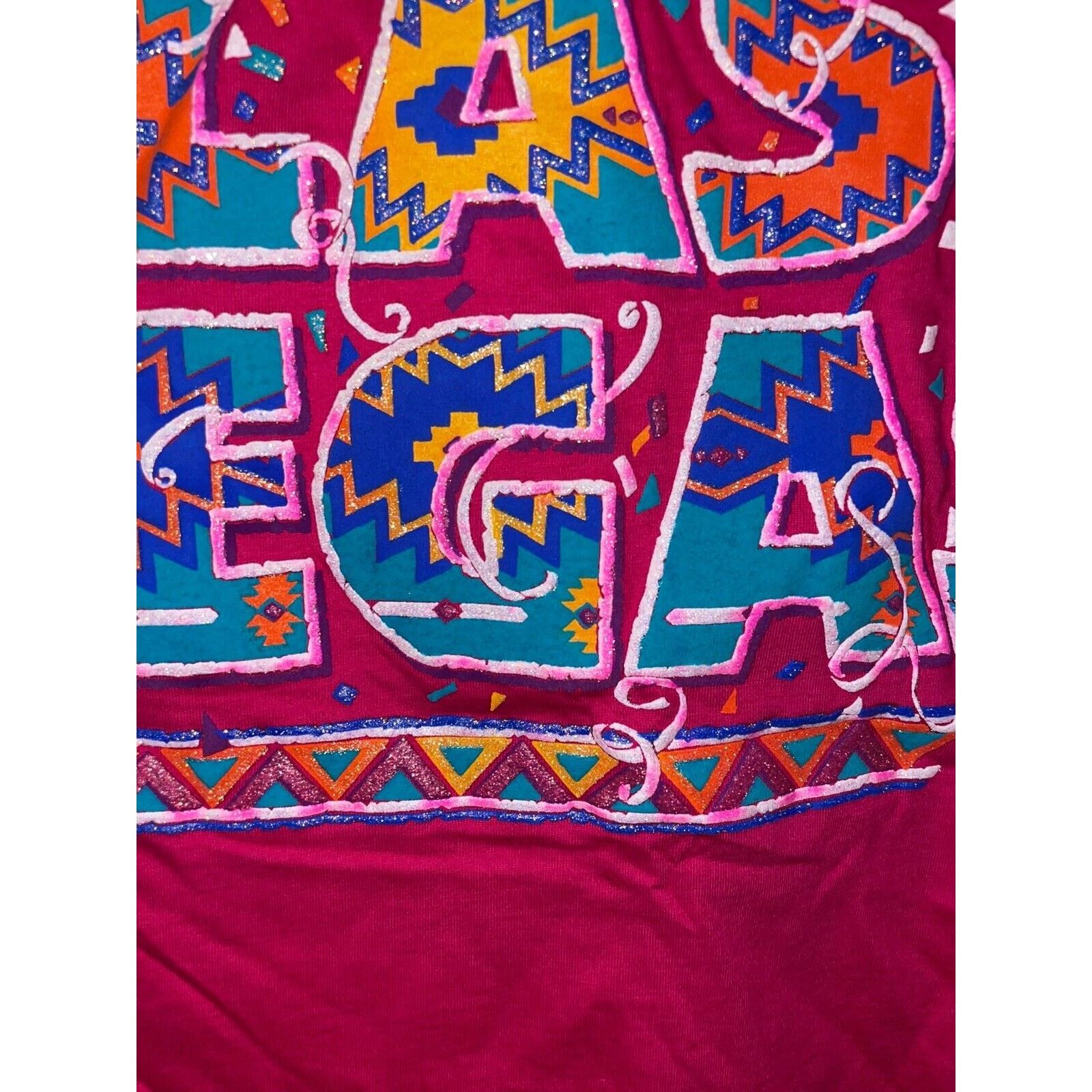 Jerzees Vintage 90s Las Vegas Shirt Southwest Pink Tee NV VTG 90s L Size US L / EU 52-54 / 3 - 6 Thumbnail
