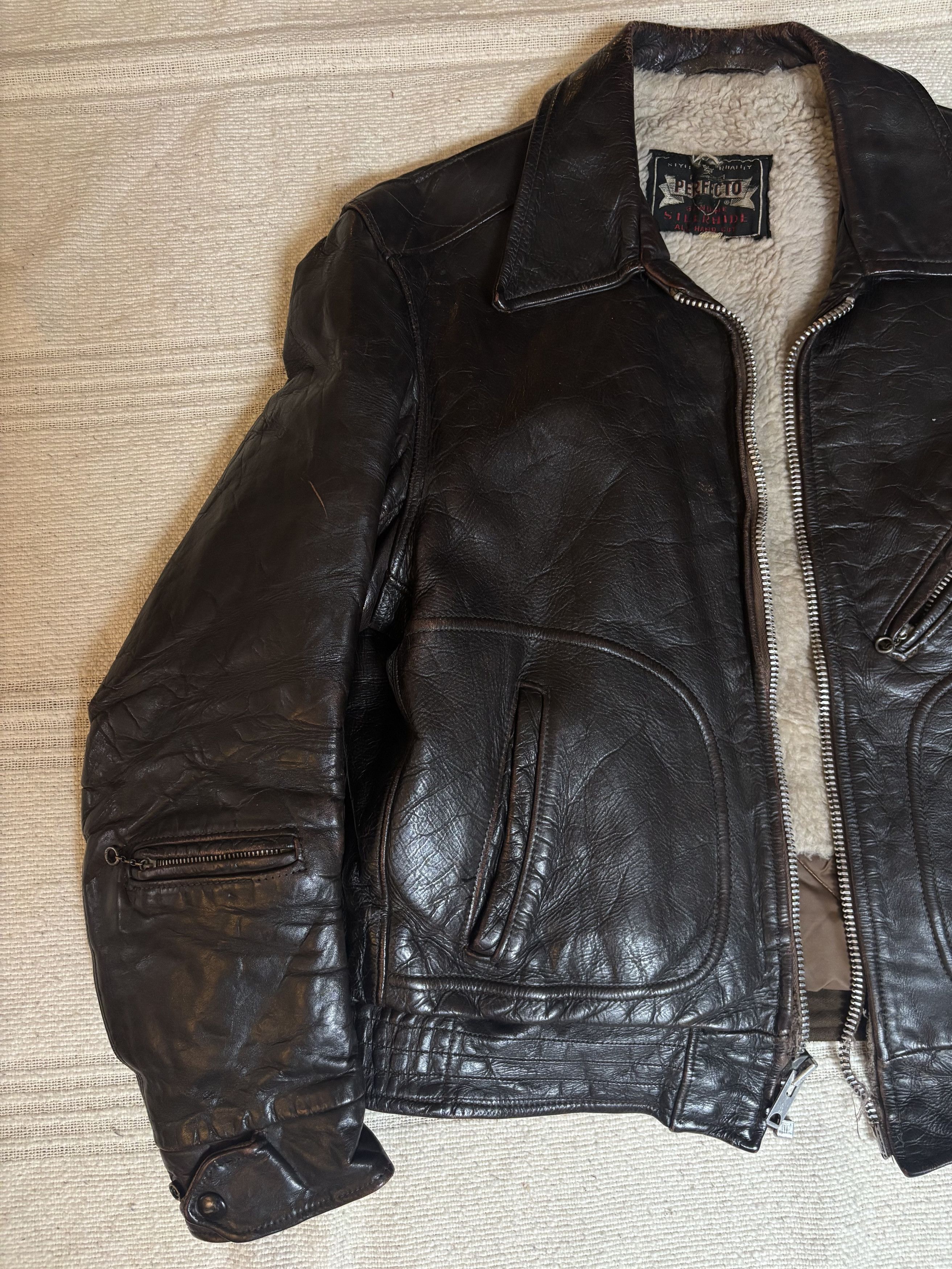 Schott PERFECTO BRAND ORIGINAL LATE 50's-mid 1960's Size US M / EU 48-50 / 2 - 2 Thumbnail
