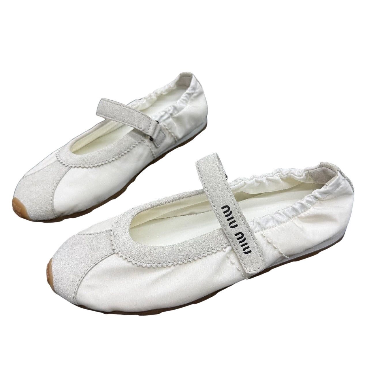 Miu Miu Miu Miu Plume Strap Ballet Flats Size 37 Size US 7 / IT 37 - 1 Thumbnail