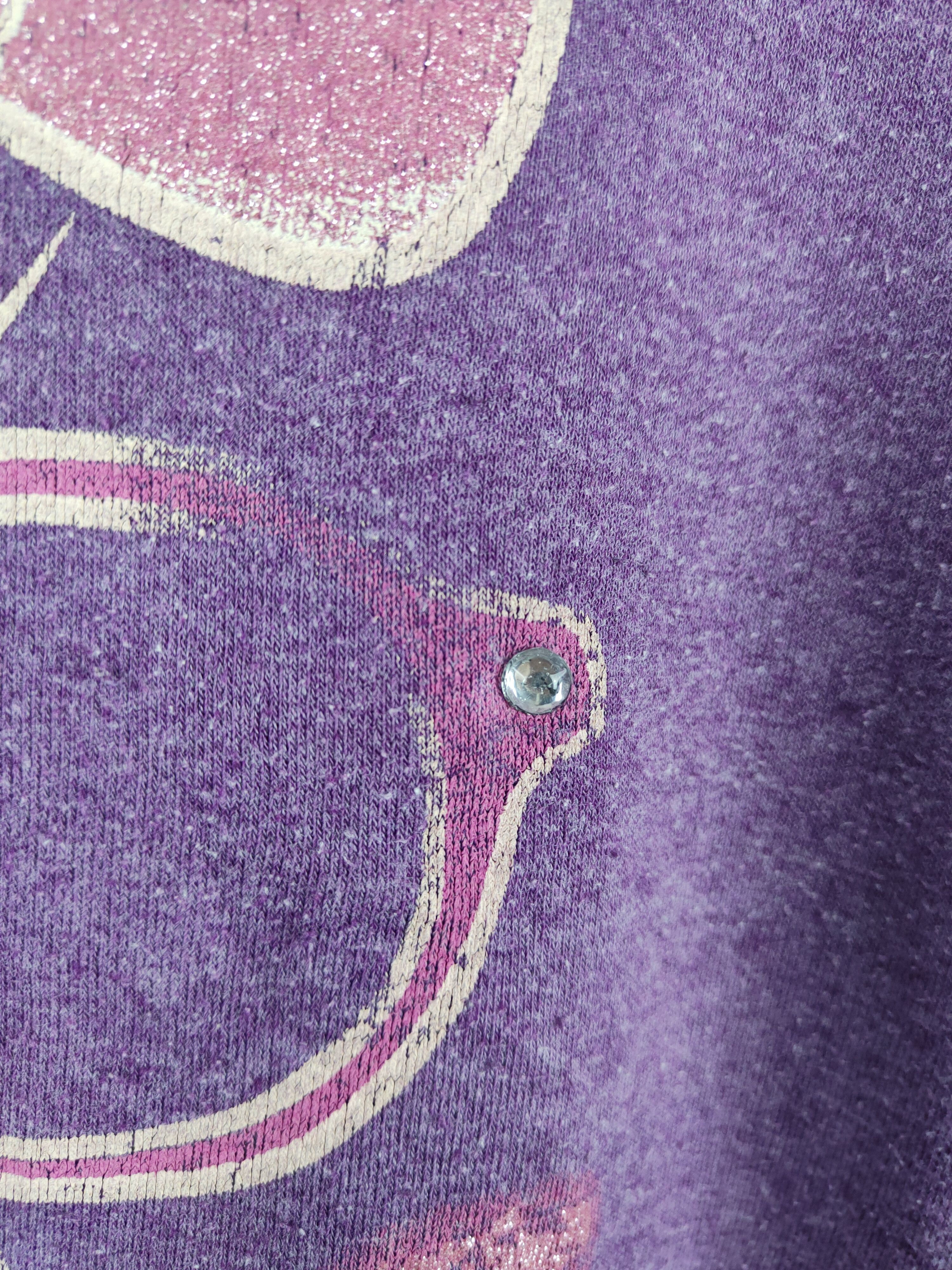 Cartoon Network Disney Purple big face Minnie Sweatshirts #S2582 Size S / US 4 / IT 40 - 3 Thumbnail