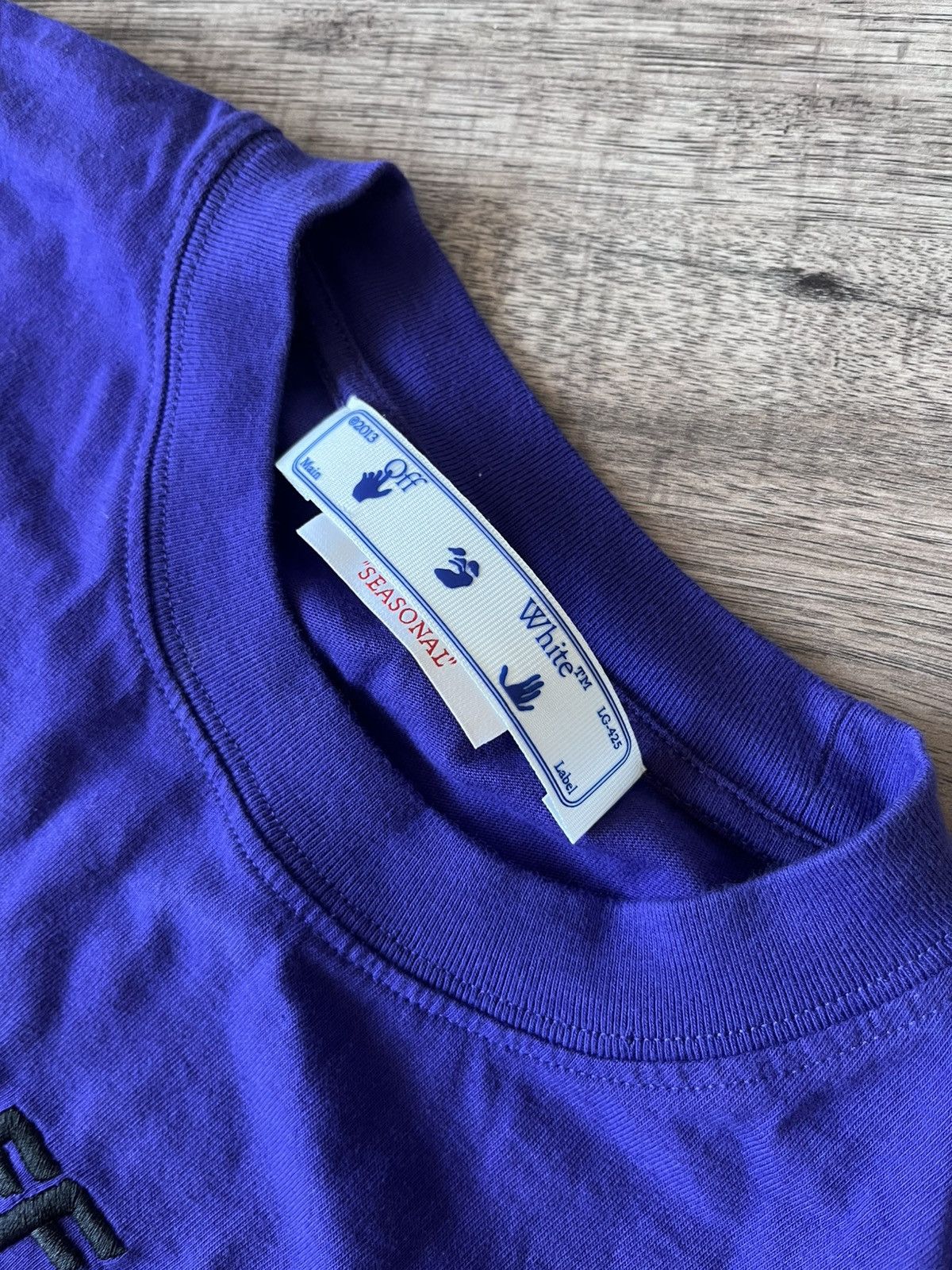 Off-White Off-White OWF Purple T-Shirt – New With Tags Size US M / EU 48-50 / 2 - 5 Thumbnail