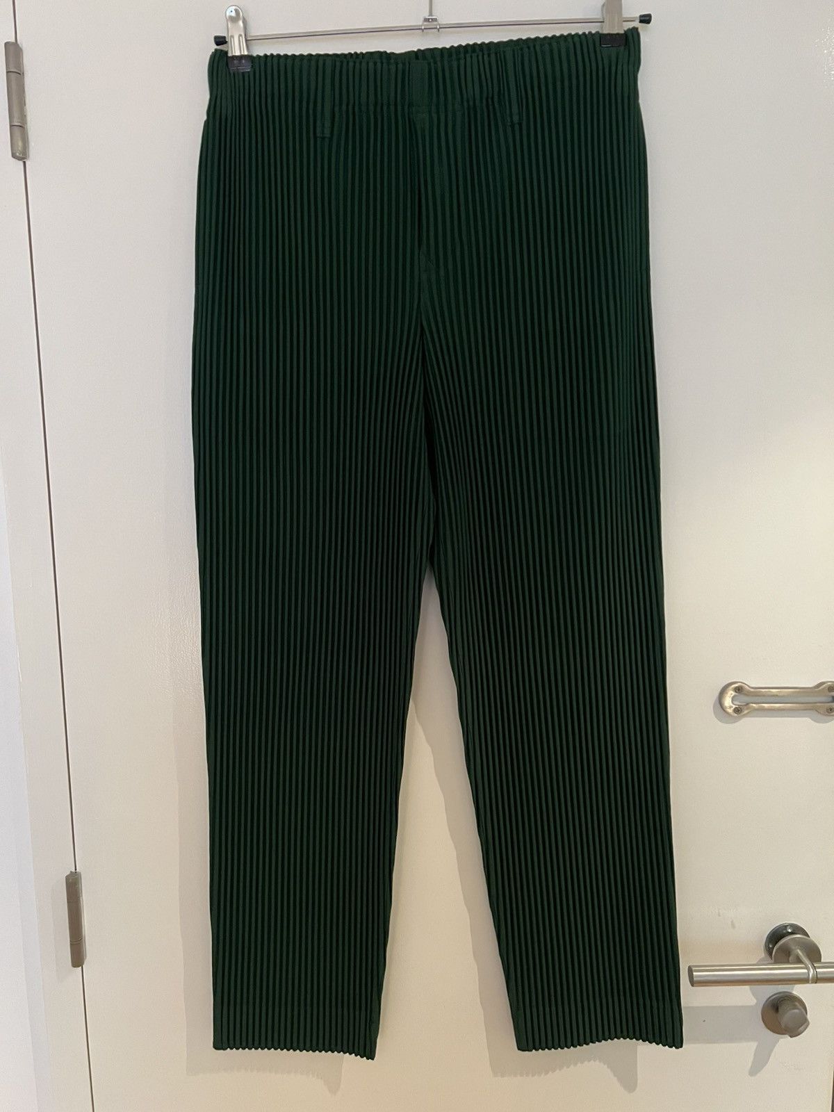 Issey Miyake HOMME PLISSÉ ISSEY MIYAKE Trousers Green Size 2 Medium Size US 33 - 1 Thumbnail