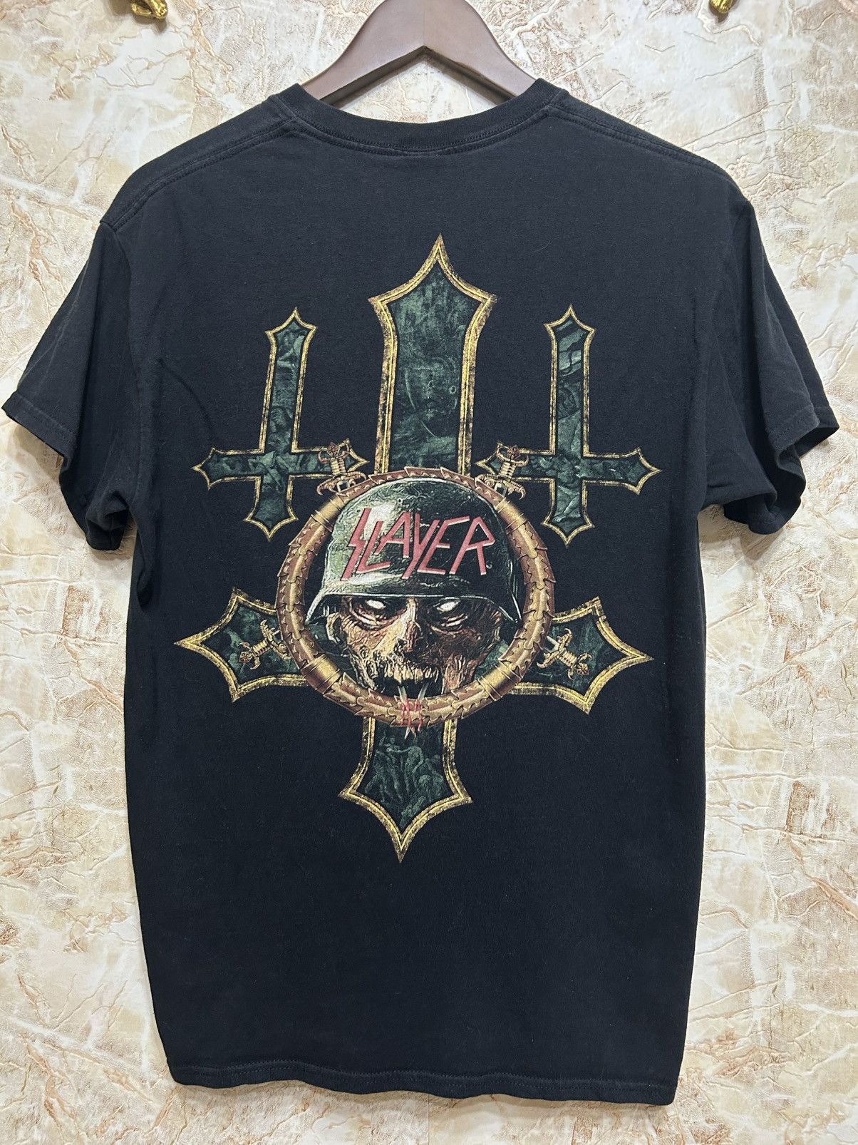 Band Tees SLAYER Hard Cover Double Sided Trash Metal Band T-shirt Size US M / EU 48-50 / 2 - 2 Thumbnail