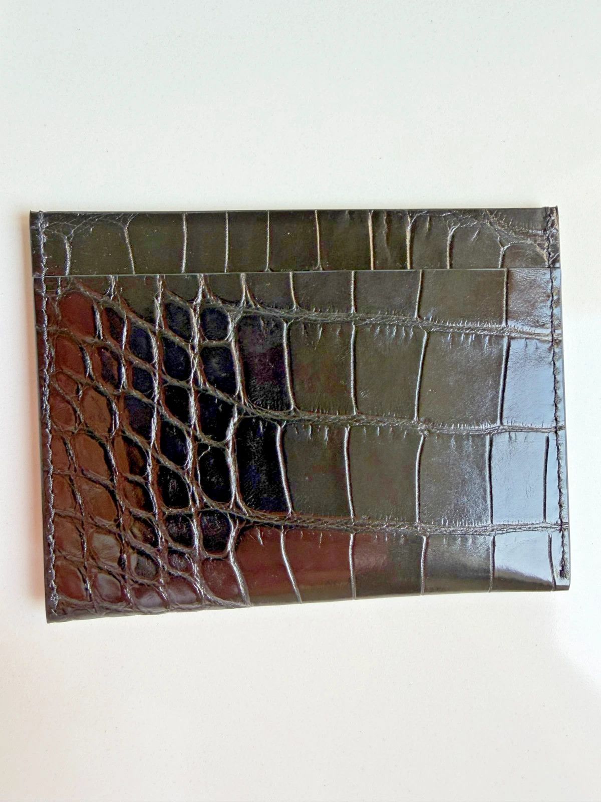 The Row THE ROW Alligator Crocodile Card Holder Wallet Size ONE SIZE - 1 Thumbnail