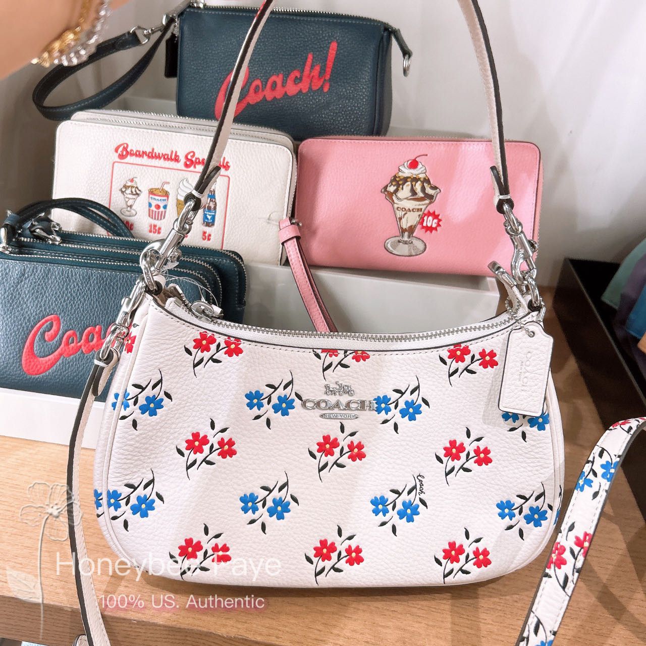 Coach Teri Shoulder Bag With Floral Print CT830 Size ONE SIZE - 2 Thumbnail