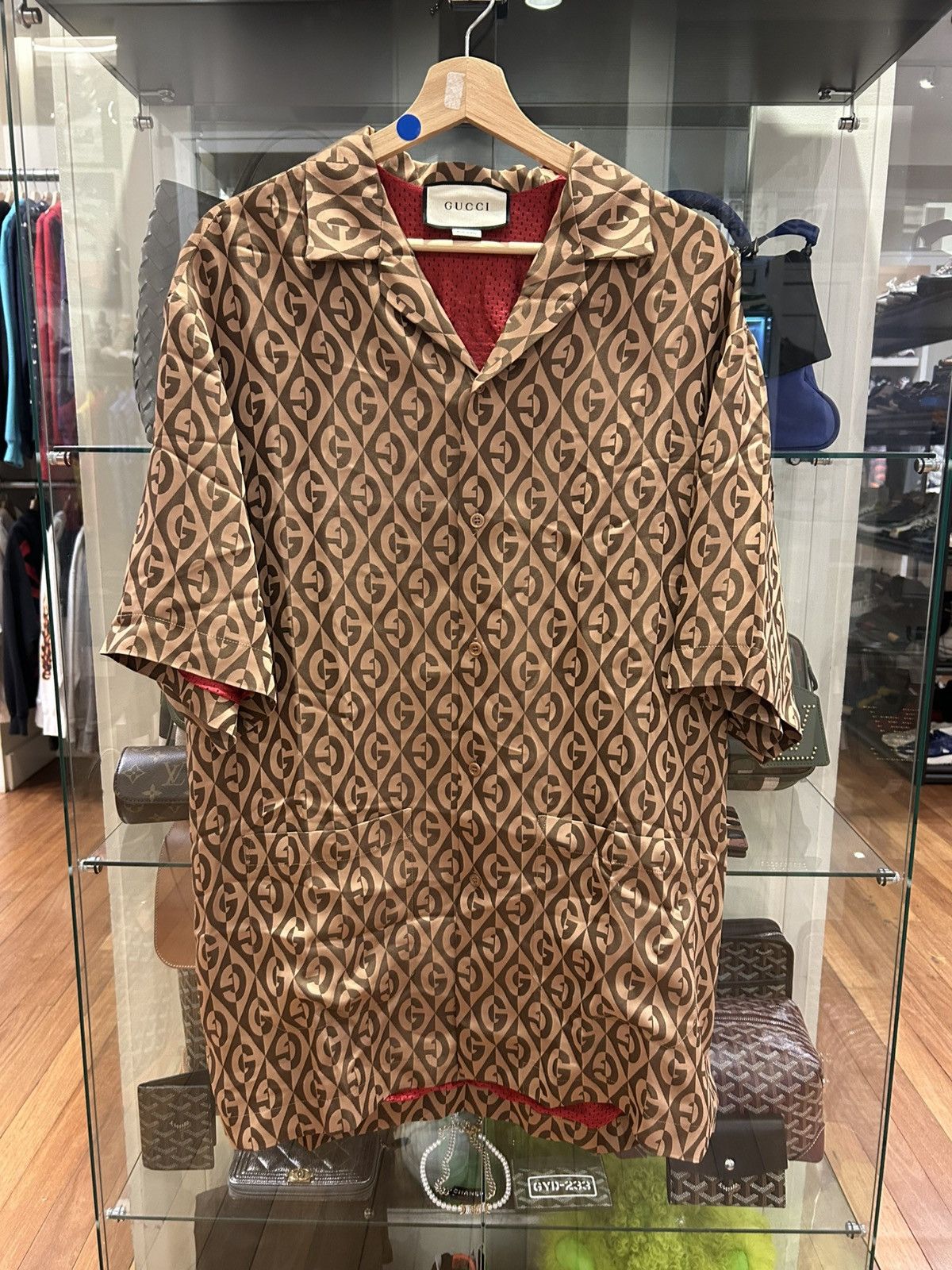 Gucci Gucci GG Mesh Lined Button Up Size US M / EU 48-50 / 2 - 1 Thumbnail