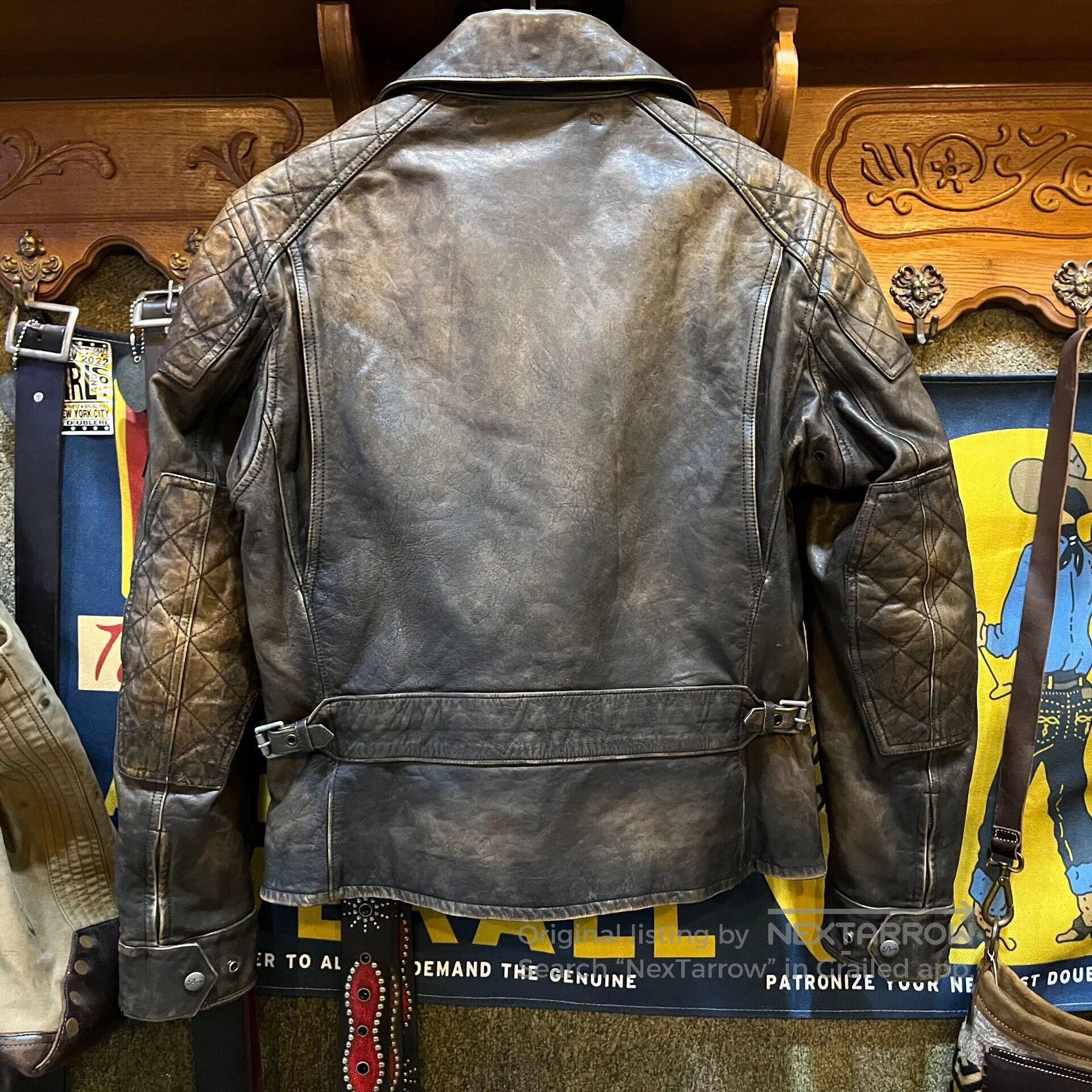 RRL Ralph Lauren vintage distressed leather jacket by Ralph Lauren. Size US M / EU 48-50 / 2 - 2 Thumbnail