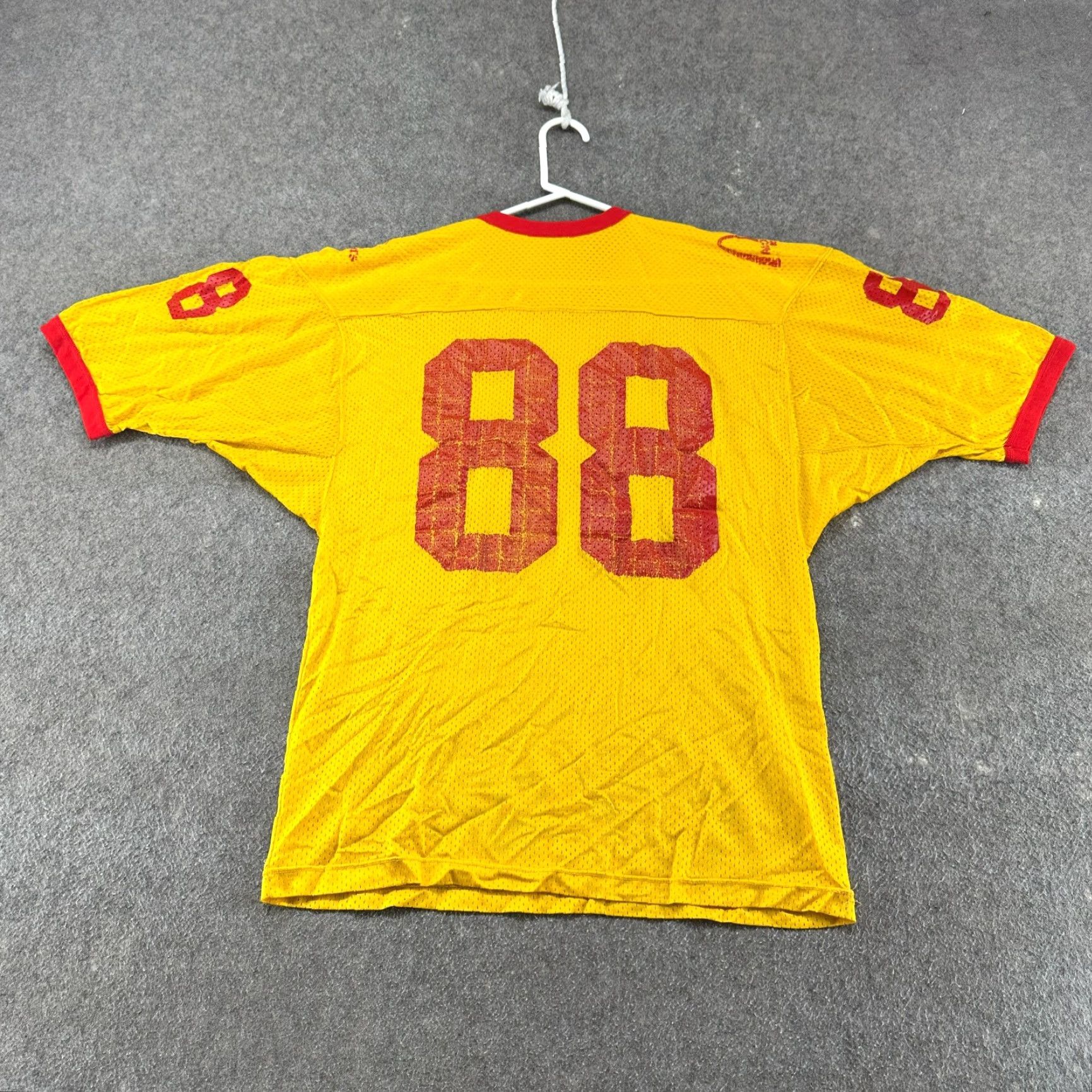 Vintage VINTAGE Russell Football Jersey Mens XL Yellow Red McDonalds All American 70s Crew Neck Short Sleeve Logo USA Size US XL / EU 56 / 4 - 6 Thumbnail