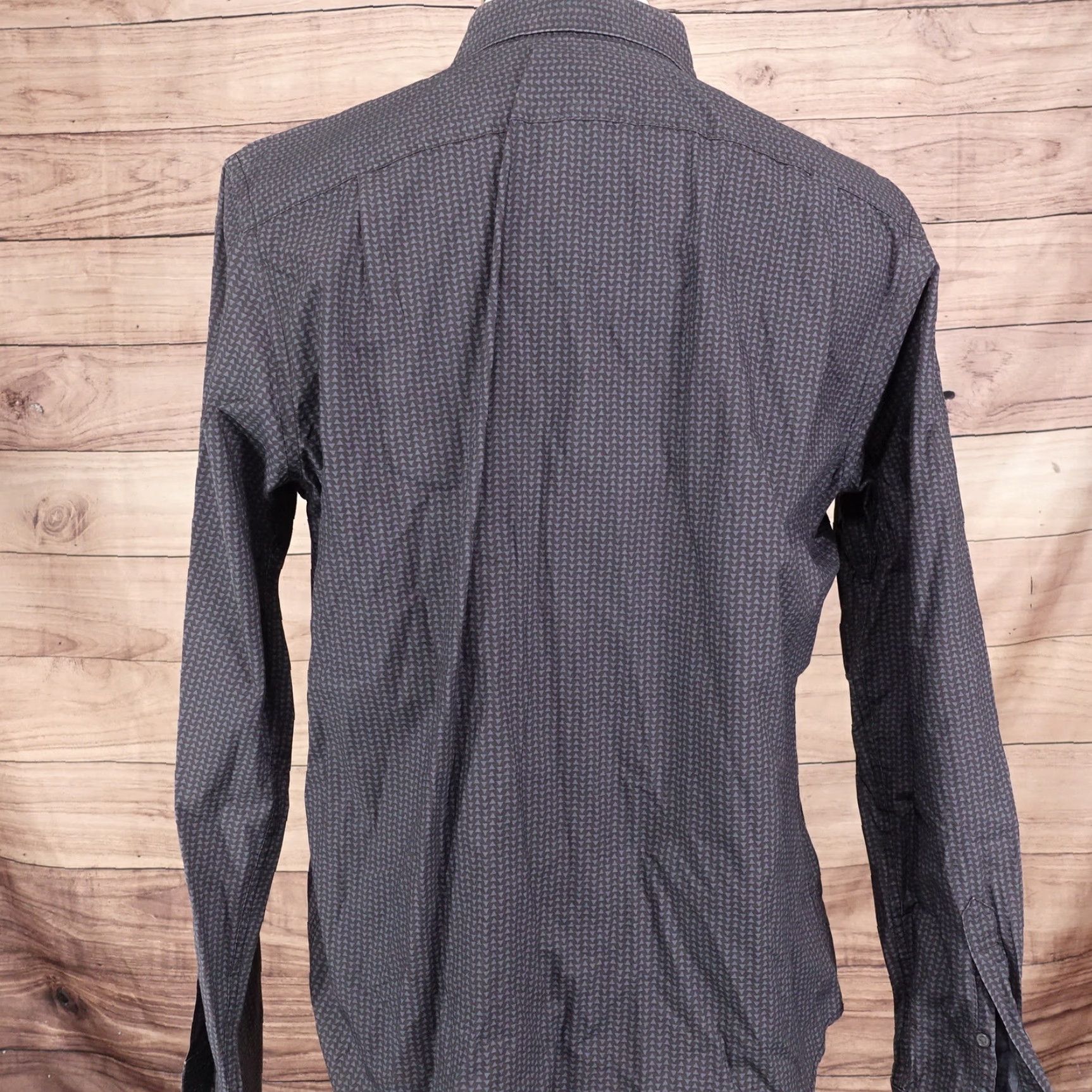 Gap GAP Slim Fit Geometric Long Sleeve Button-Up Shirt Mens Large Multicolor Size US L / EU 52-54 / 3 - 4 Thumbnail