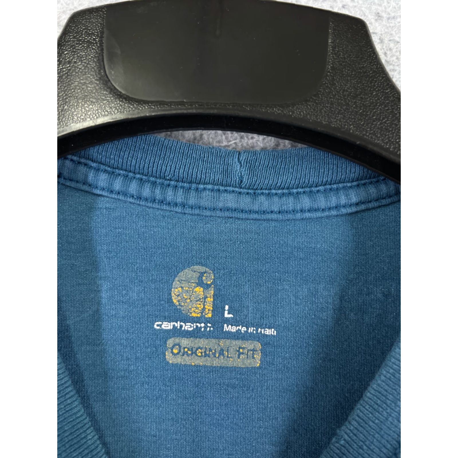 Carhartt VINTAGE Carhartt Shirt Men L Blue Short Sleeve Crew Neck Cotton Blend Logo Embroidered Work Modern 90s Mens Size US L / EU 52-54 / 3 - 7 Thumbnail
