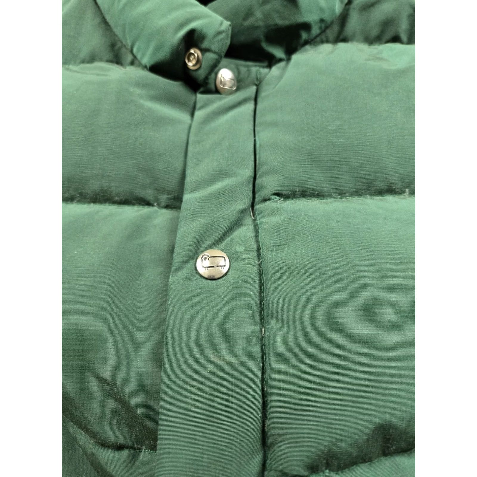 Vintage Woolrich Vest Puffer Vest Small Mens Green Nylon Down