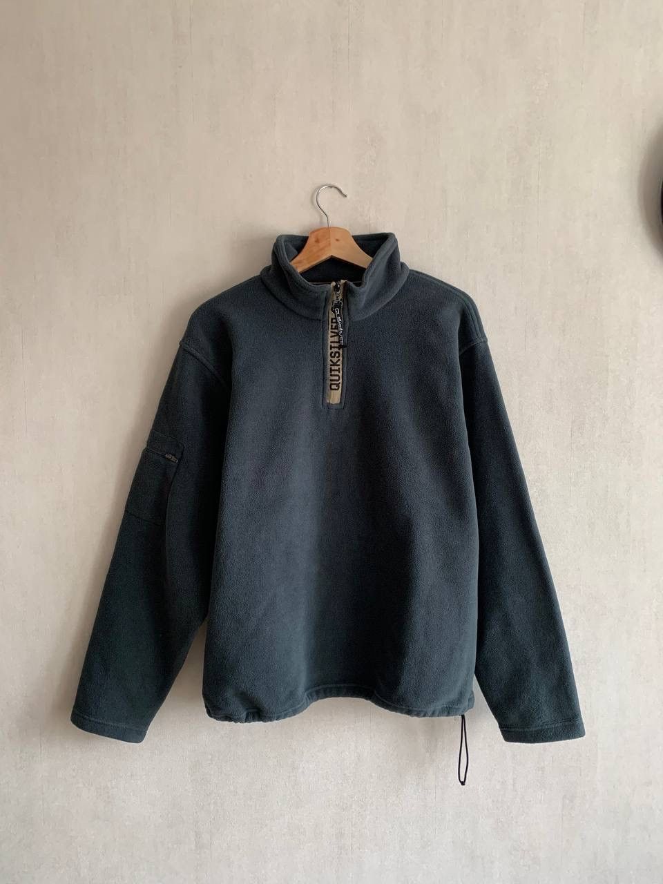 Quiksilver × Vintage Vintage Quicksilver Fleece Jacket 1/4 Zip Big Logo Size US M / EU 48-50 / 2 - 1 Thumbnail