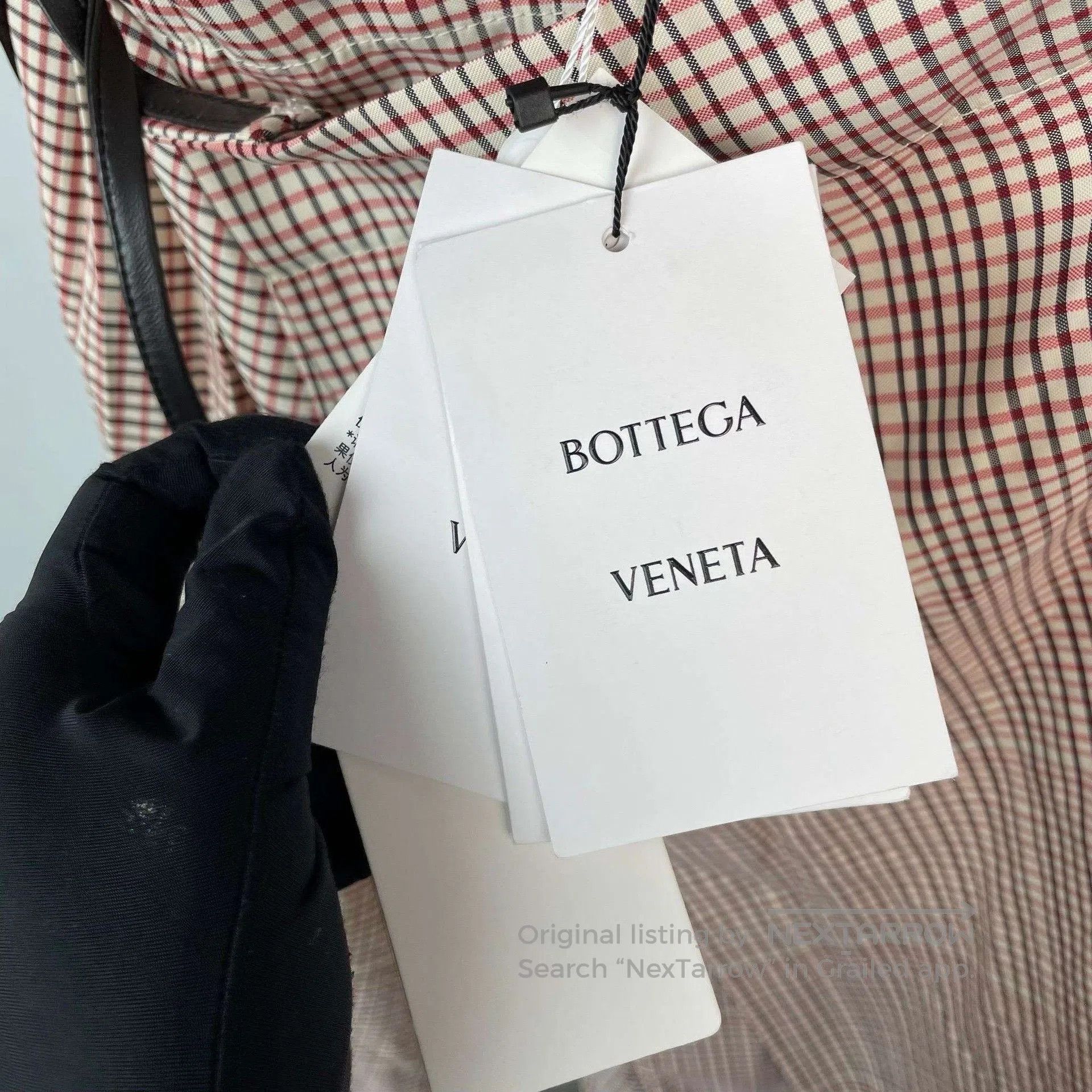 Bottega Veneta Bottega Veneta Red-Brown Plaid Midi Skirt. Size 33" - 3 Thumbnail