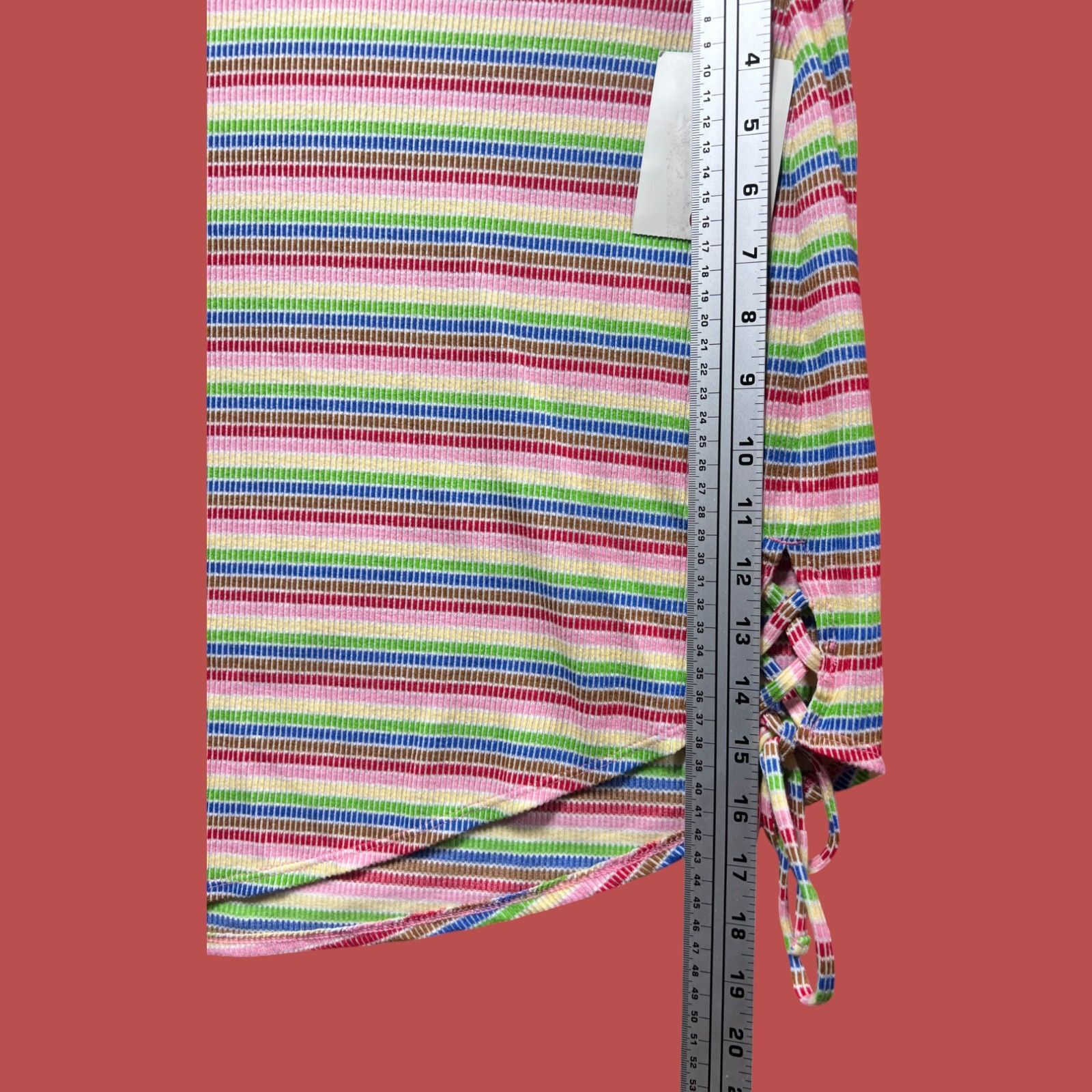 Other Pride - Women's Mid-Rise Mini Asymmetrical Skirt Rainbows St Size 35" - 9 Thumbnail