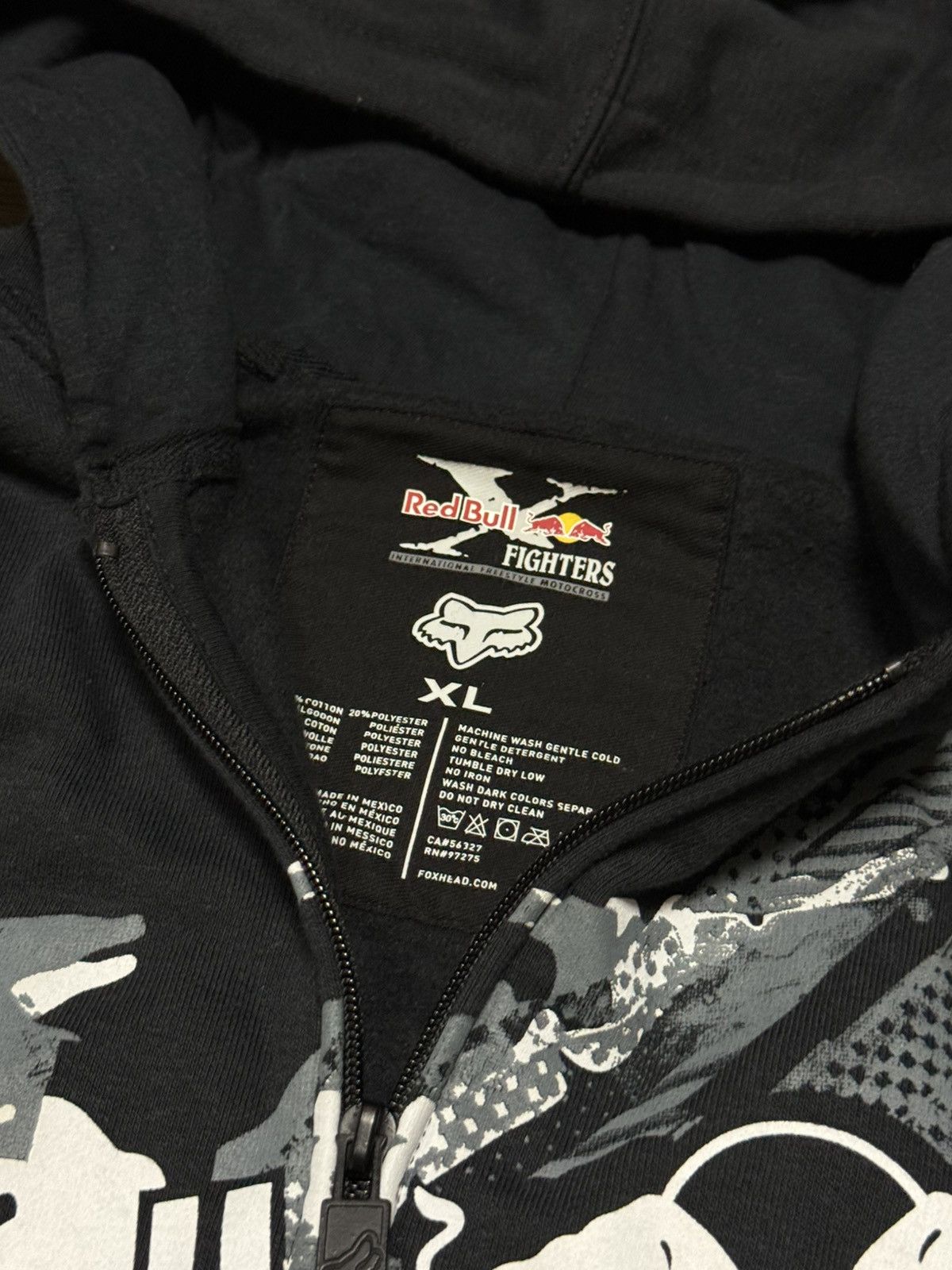 Fox Racing Redbull Fighters x Fox Racing NEW Zip Hoodie Size US XL / EU 56 / 4 - 6 Thumbnail