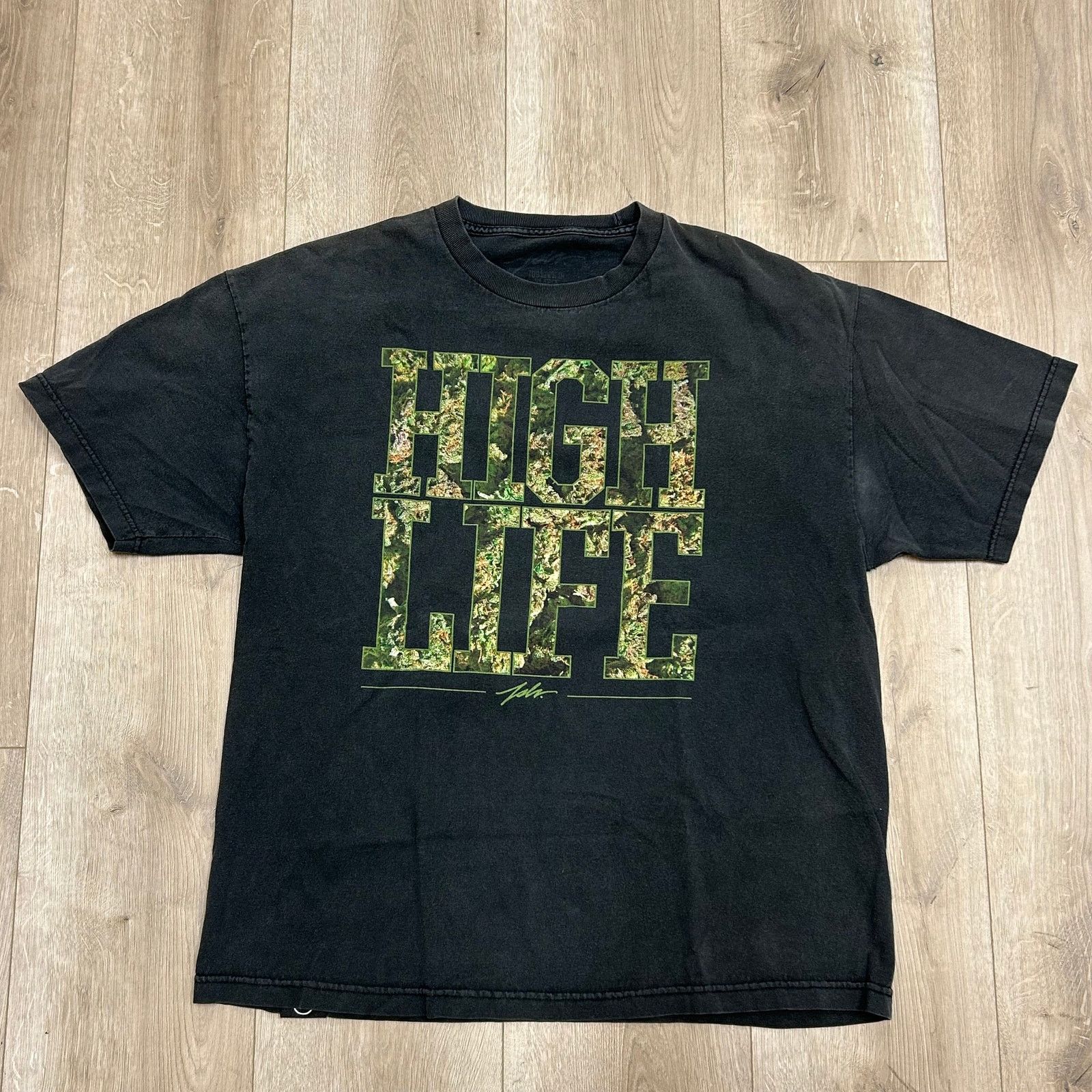 Stussy JSLV Jus Liv High Life Tee T Shirt Size XL Black B9 Size US XL / EU 56 / 4 - 1 Thumbnail