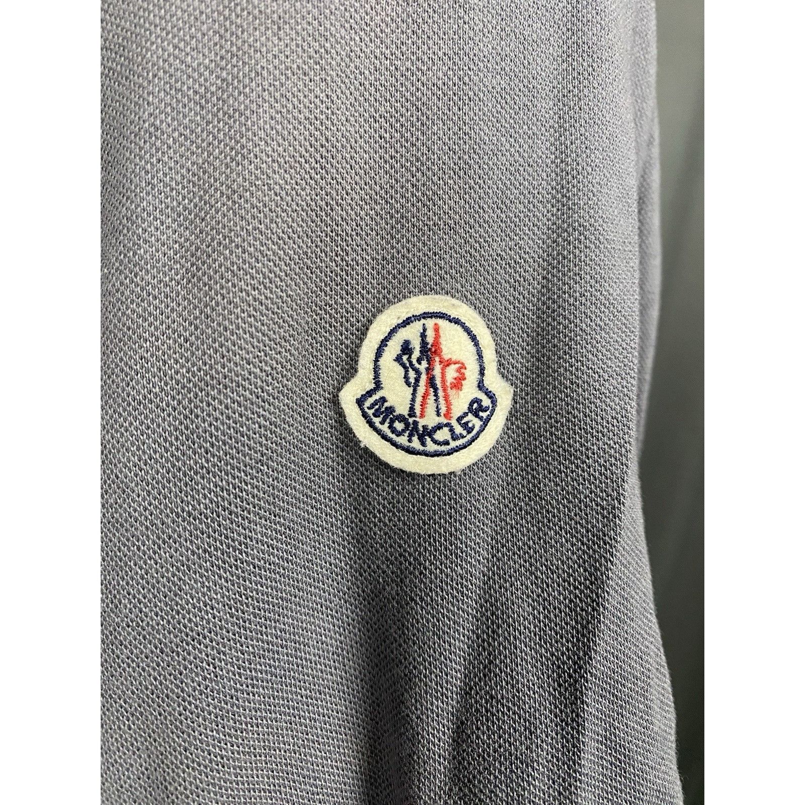 Moncler Moncler Maglia Men's Gray Polo T-Shirt Size L Size US L / EU 52-54 / 3 - 9 Thumbnail