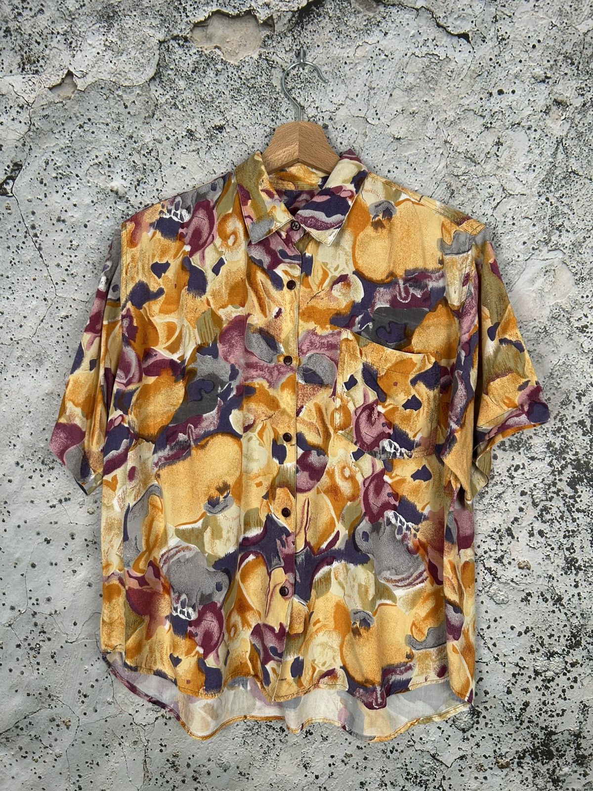 Vintage Vintage Avant Garde Flowers Hawaiian Summer Shirt 90s Size US M / EU 48-50 / 2 - 1 Thumbnail