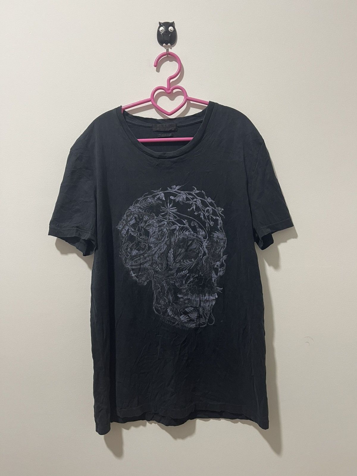 Alexander McQueen Rare ALEXANDER MCQUEEN Skull Flora Motive Graphic Tee Size US L / EU 52-54 / 3 - 1 Thumbnail